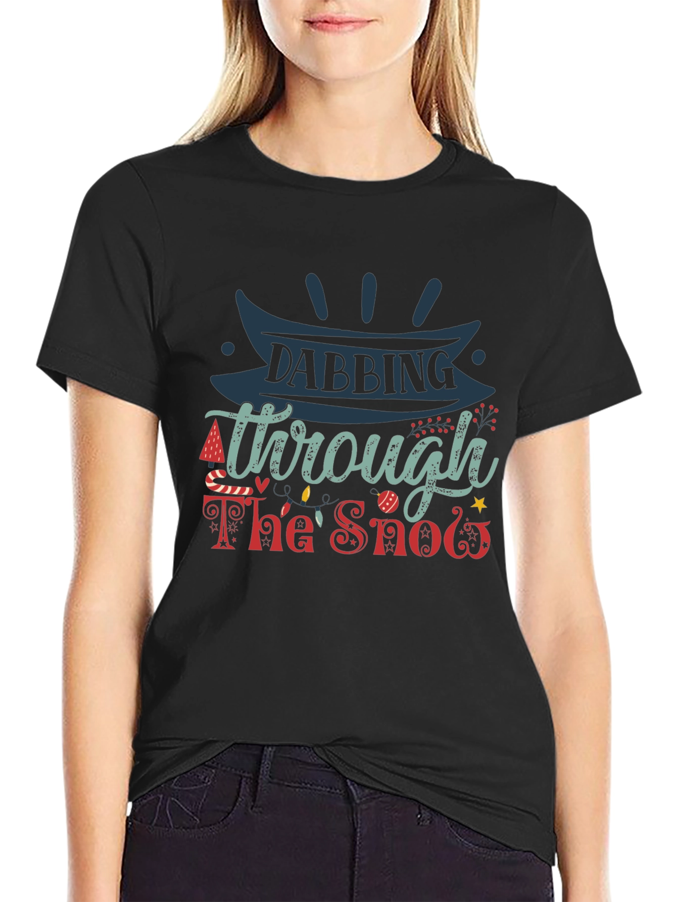 Dabbing Through The Snow Christmas T-Shirt