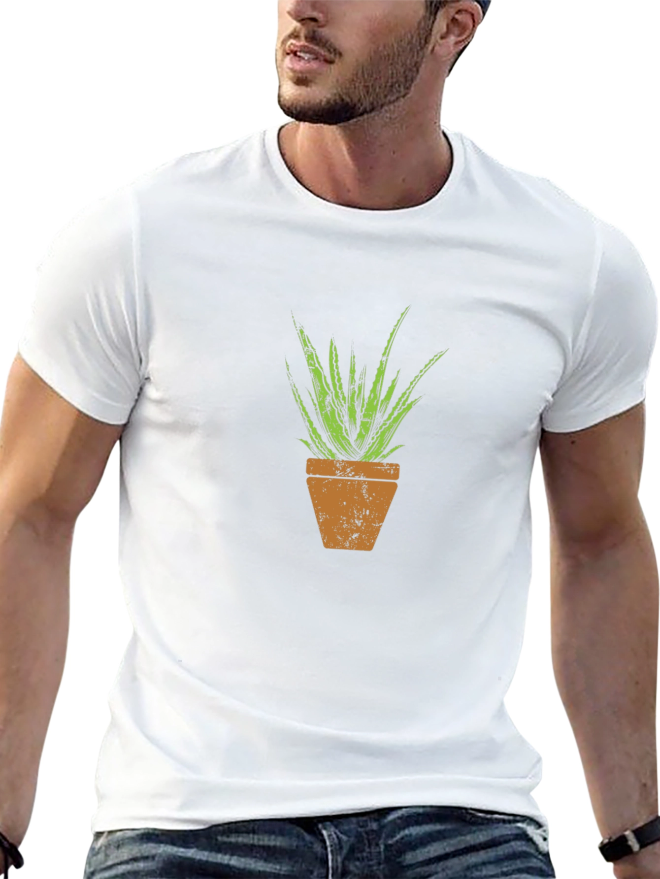 Aloe Vera Plant Graphic T-Shirt