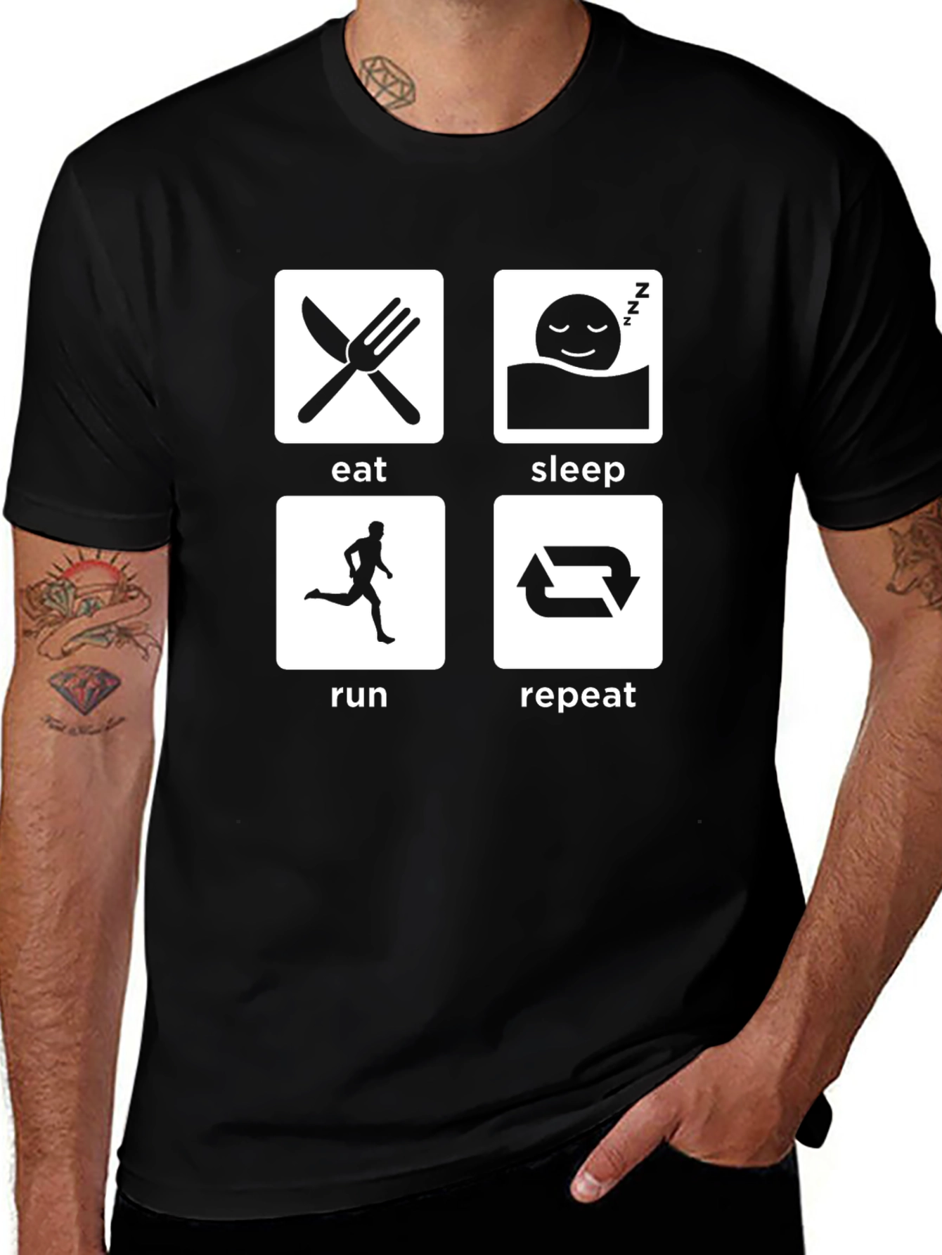 Eat Sleep Run Repeat T-Shirt