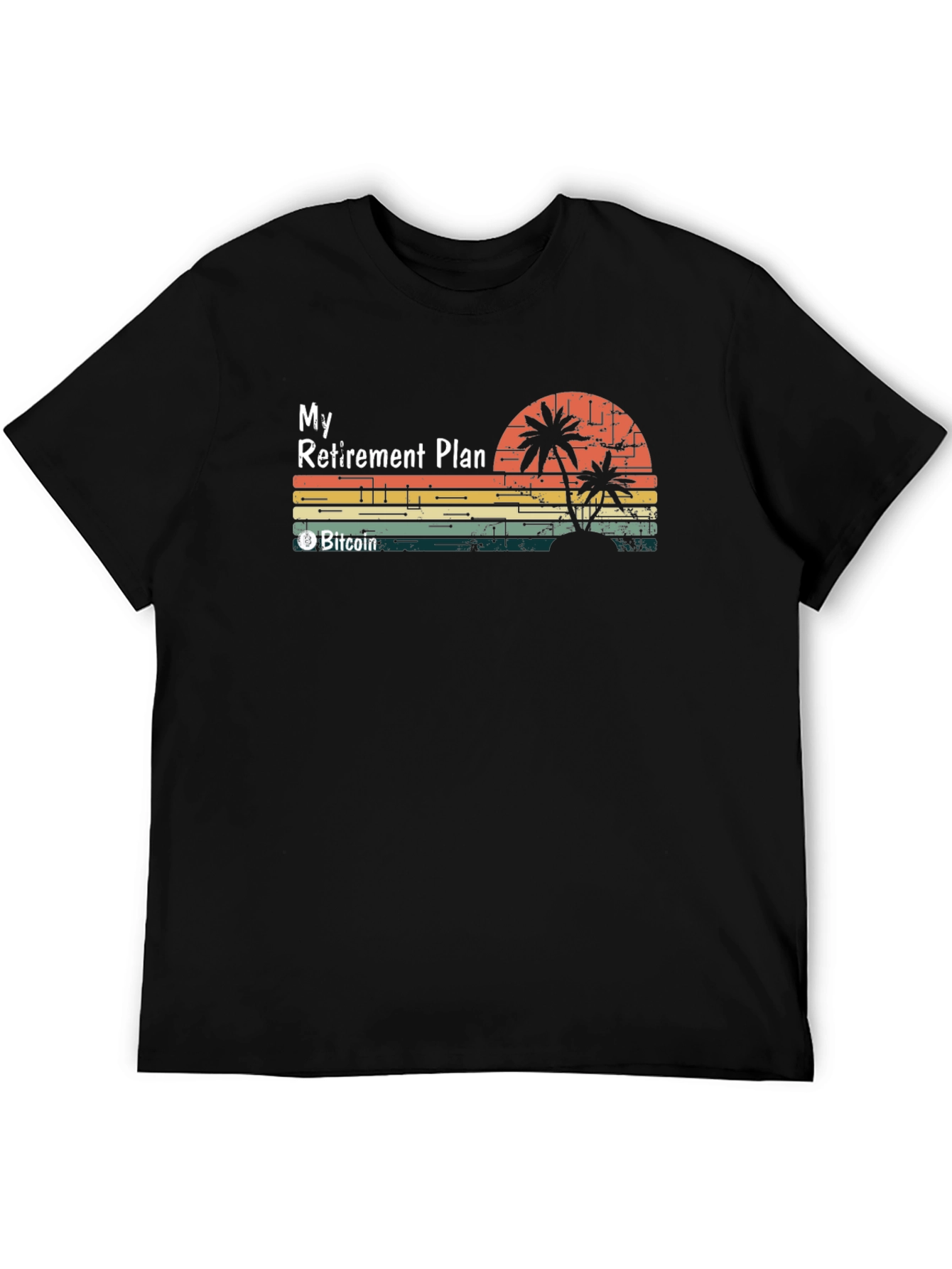 Bitcoin Retirement Plan Graphic Tee - Black