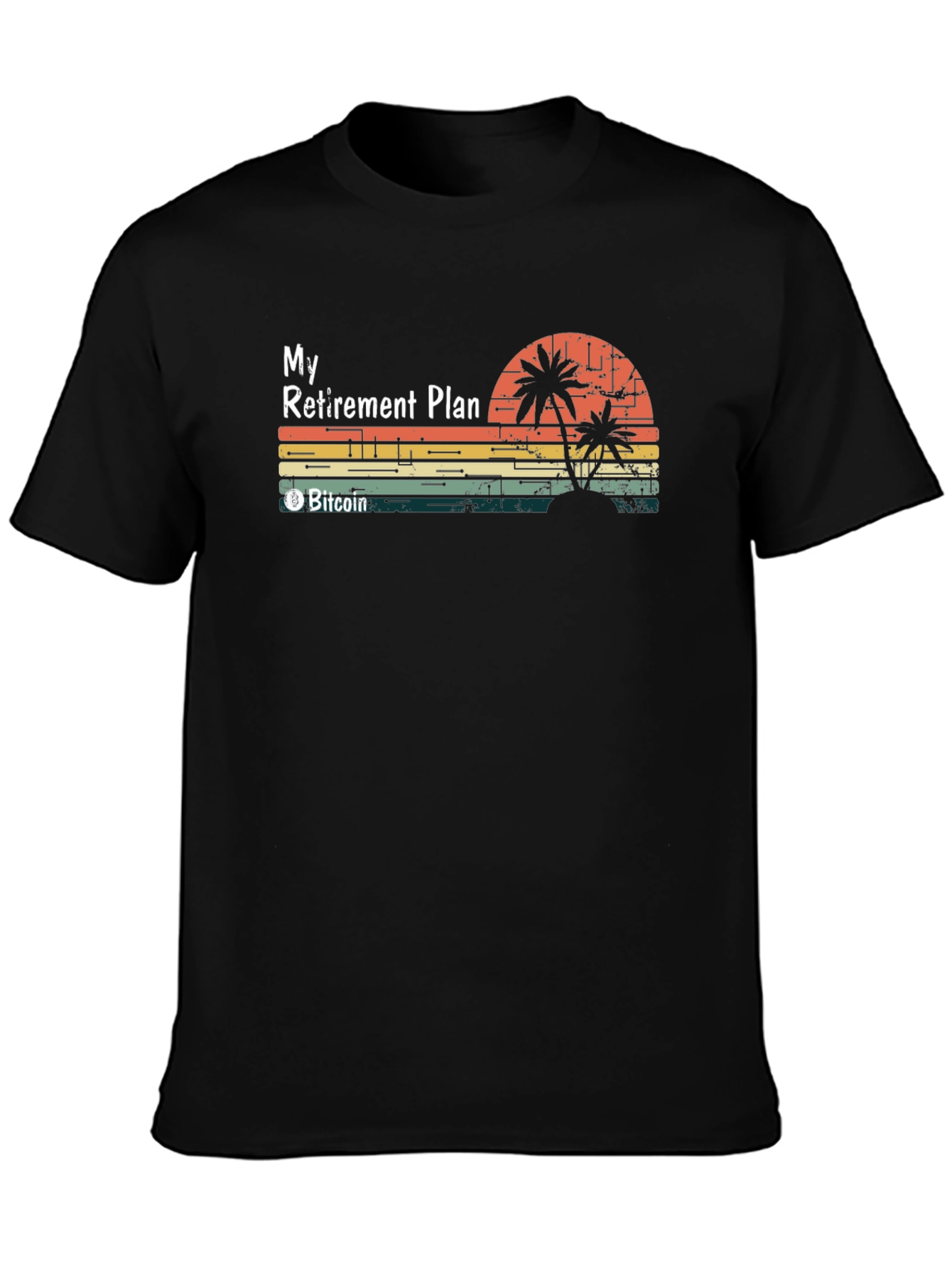 Bitcoin Retirement Plan Graphic Tee - Black