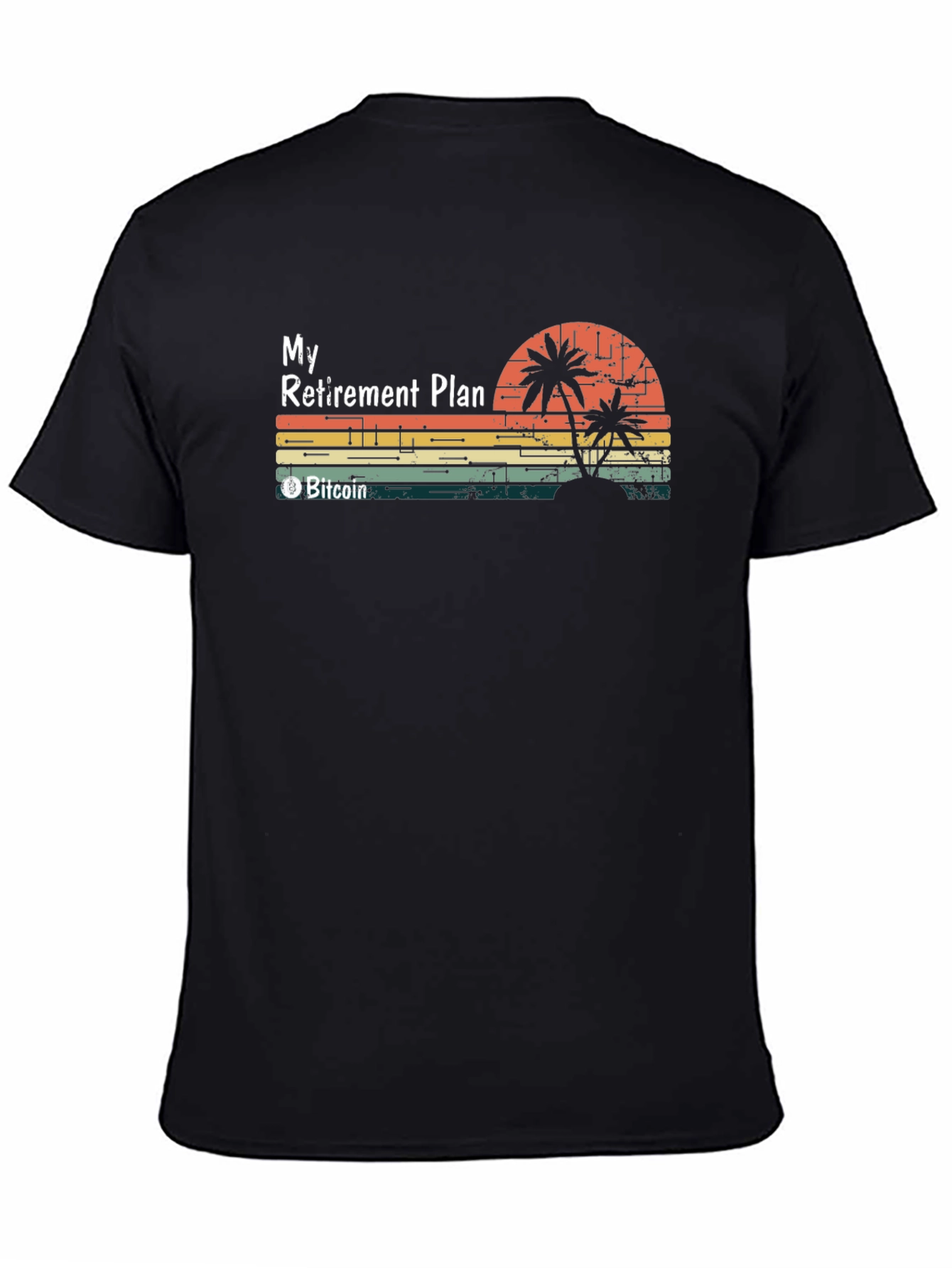 Bitcoin Retirement Plan Graphic Tee - Black