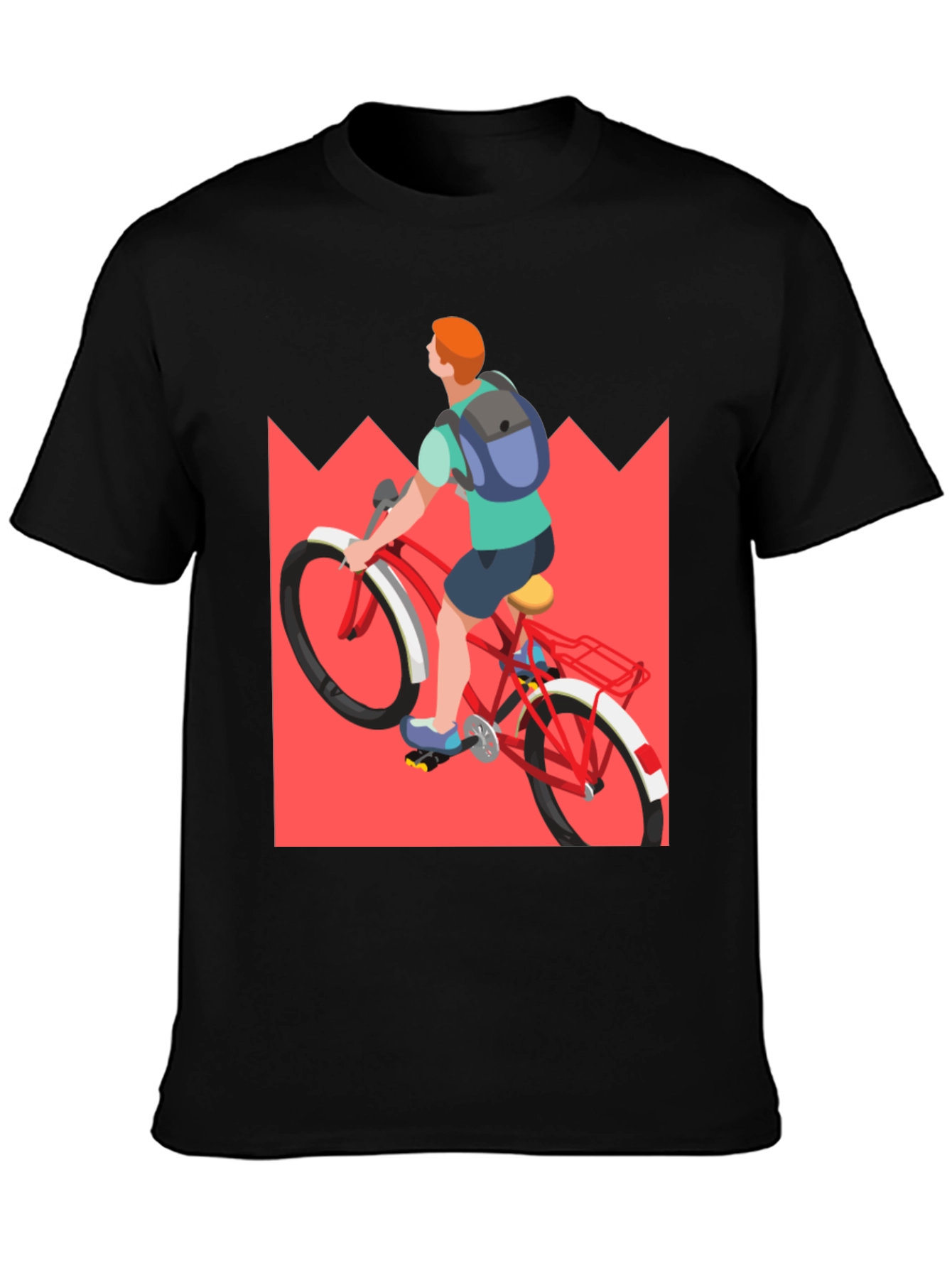 Cycling T-Shirt: Mountain Ride Design
