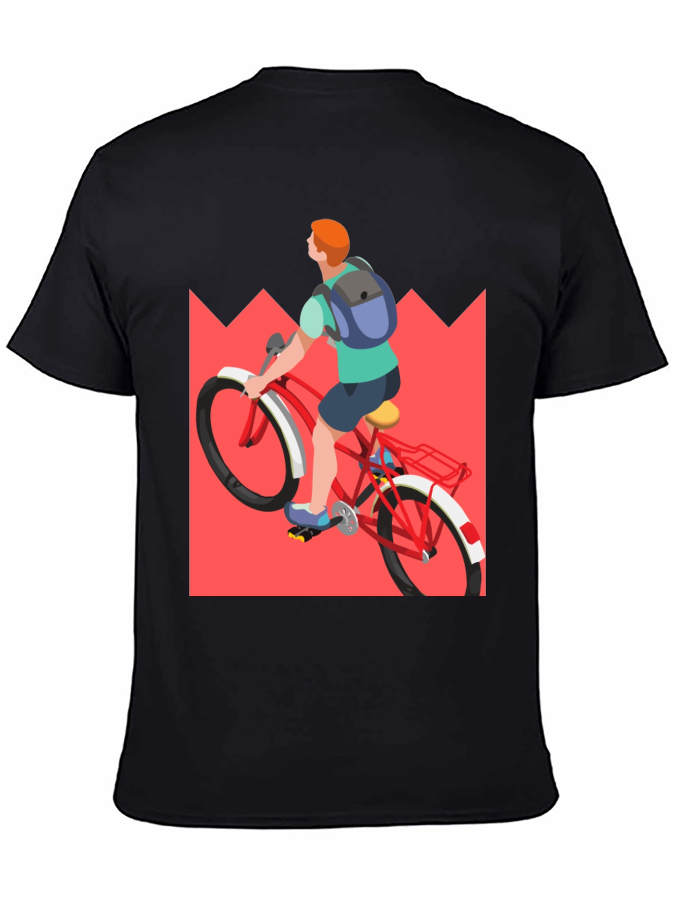 Cycling T-Shirt: Mountain Ride Design