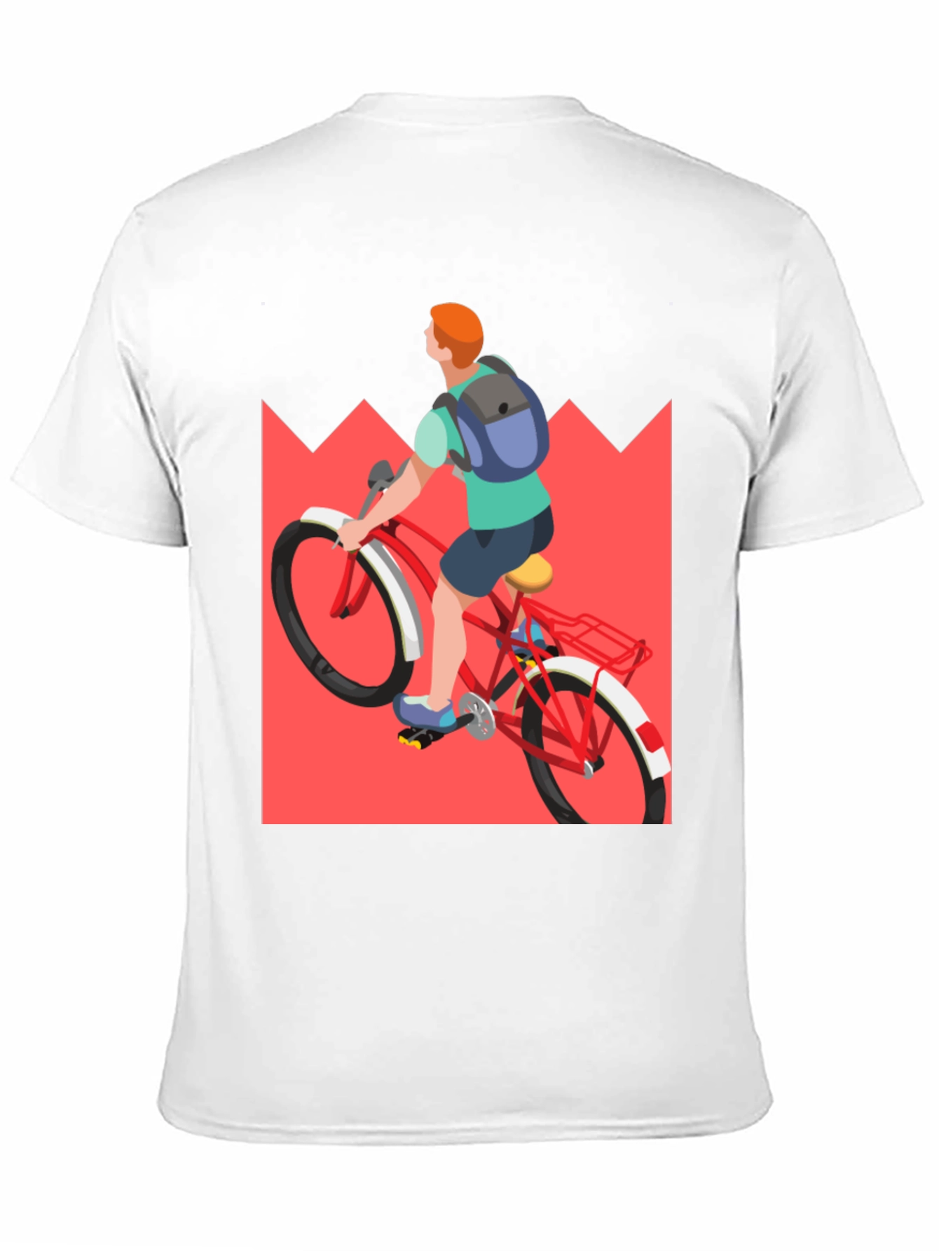 Cycling T-Shirt: Mountain Ride Design