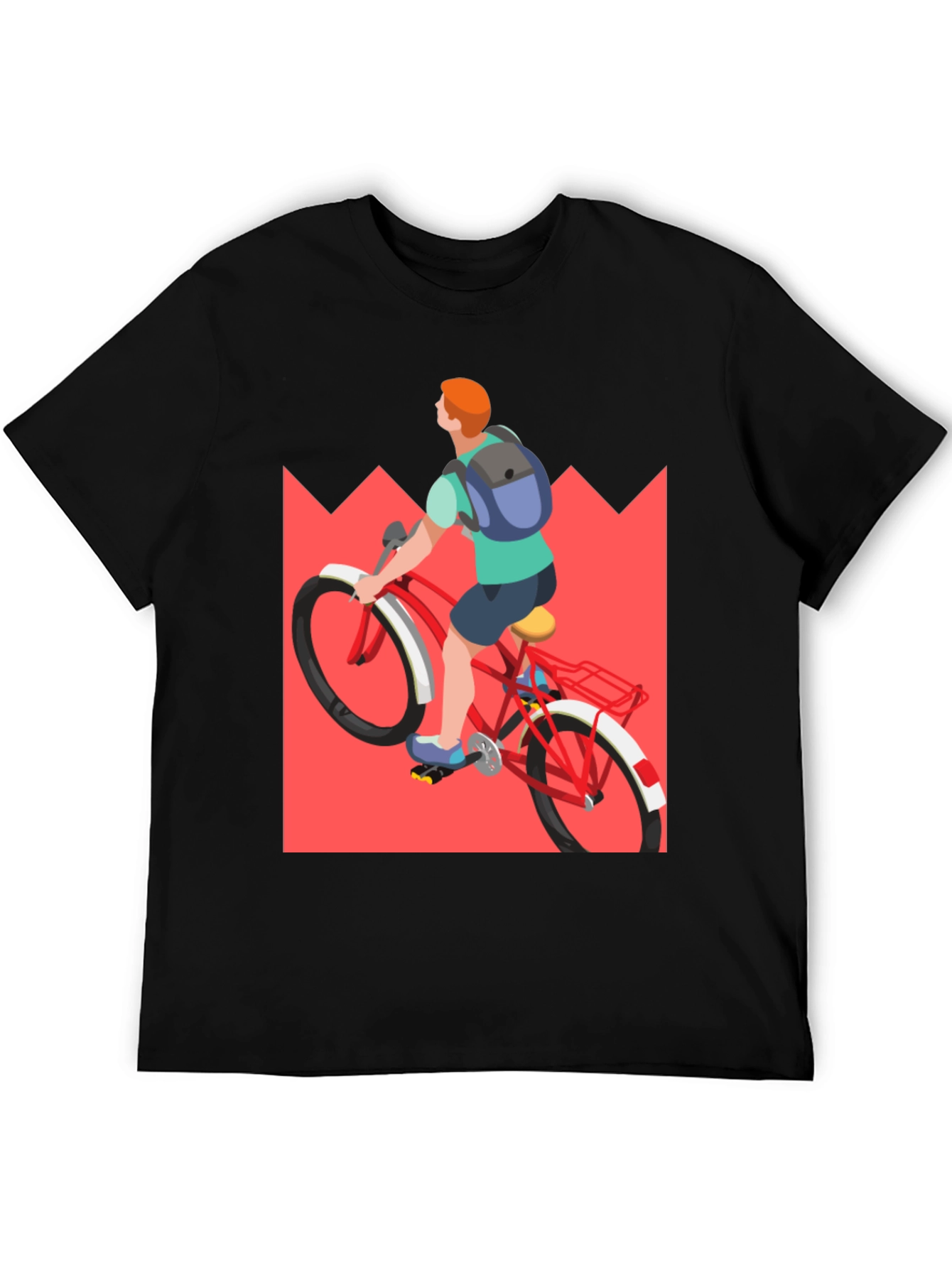 Cycling T-Shirt: Mountain Ride Design