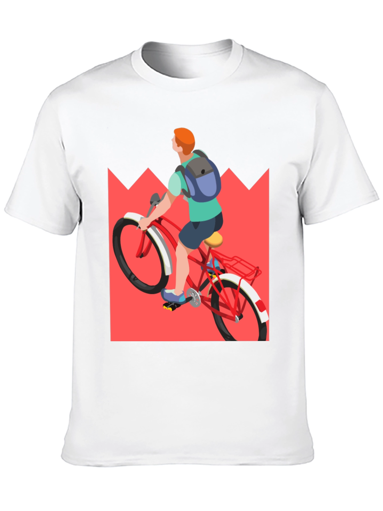 Cycling T-Shirt: Mountain Ride Design