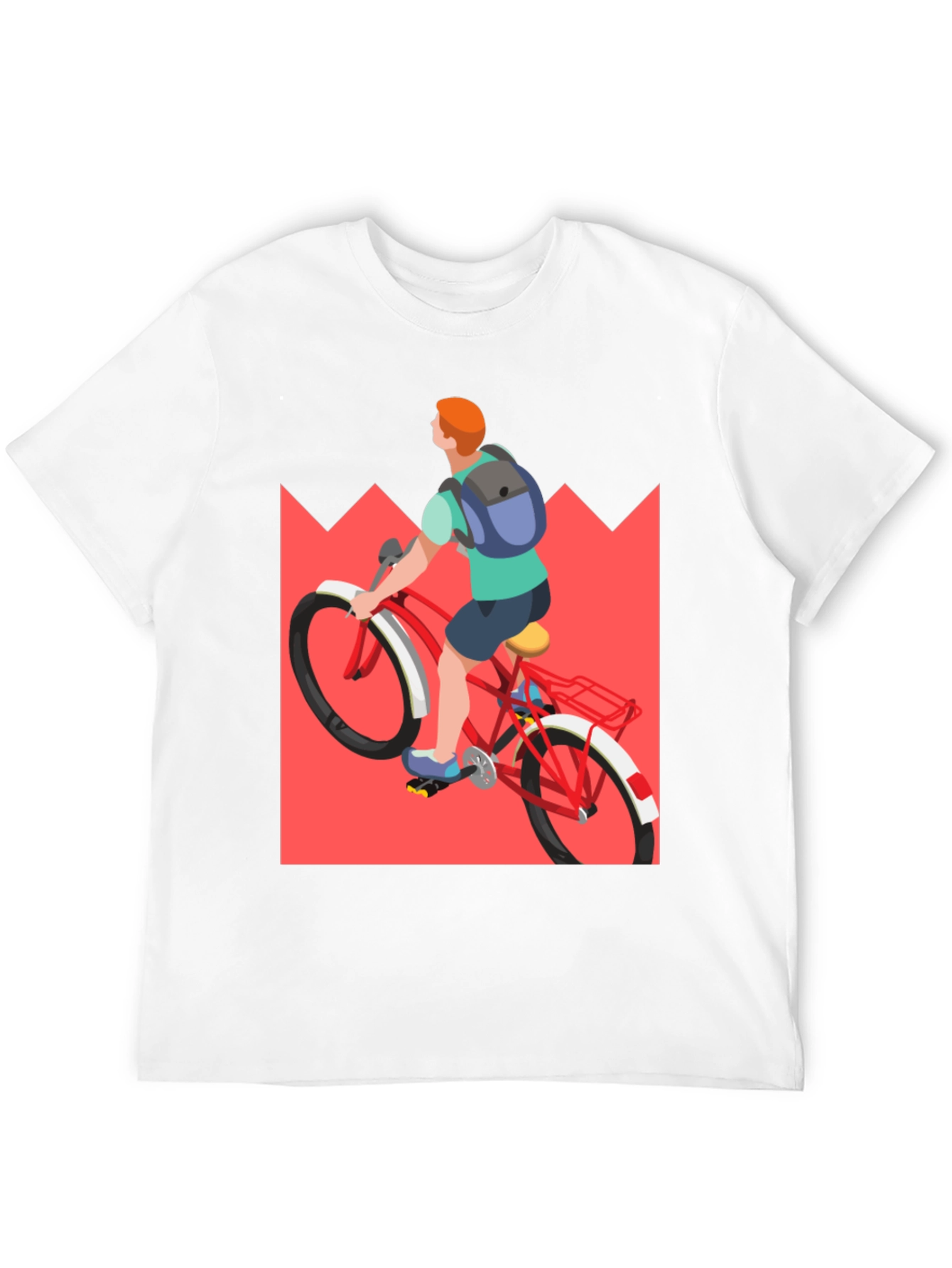 Cycling T-Shirt: Mountain Ride Design