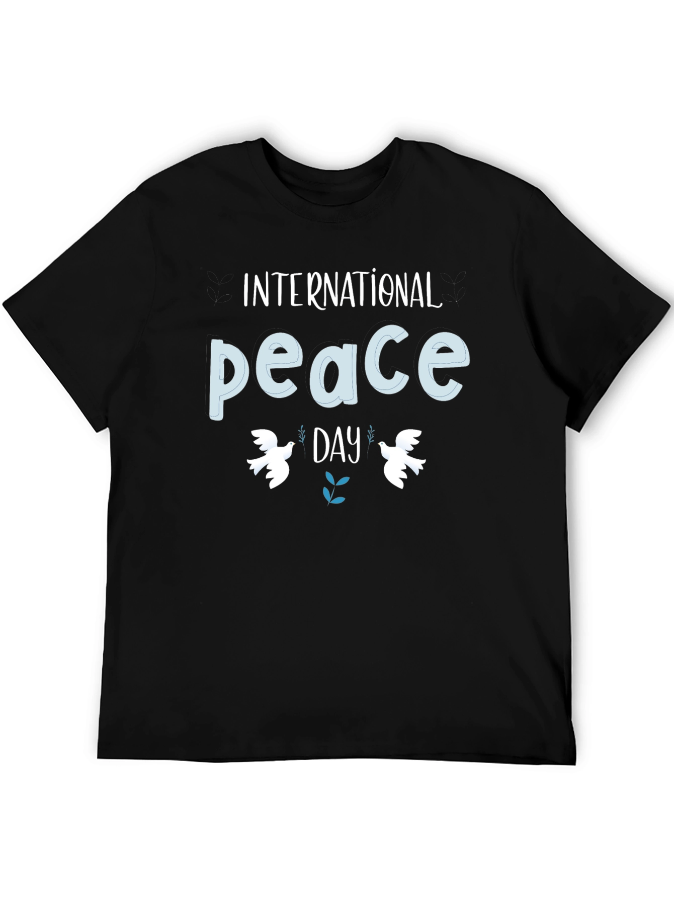 International Peace Day Black T-Shirt