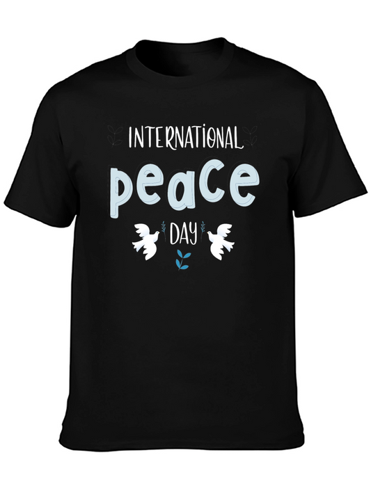 International Peace Day Black T-Shirt