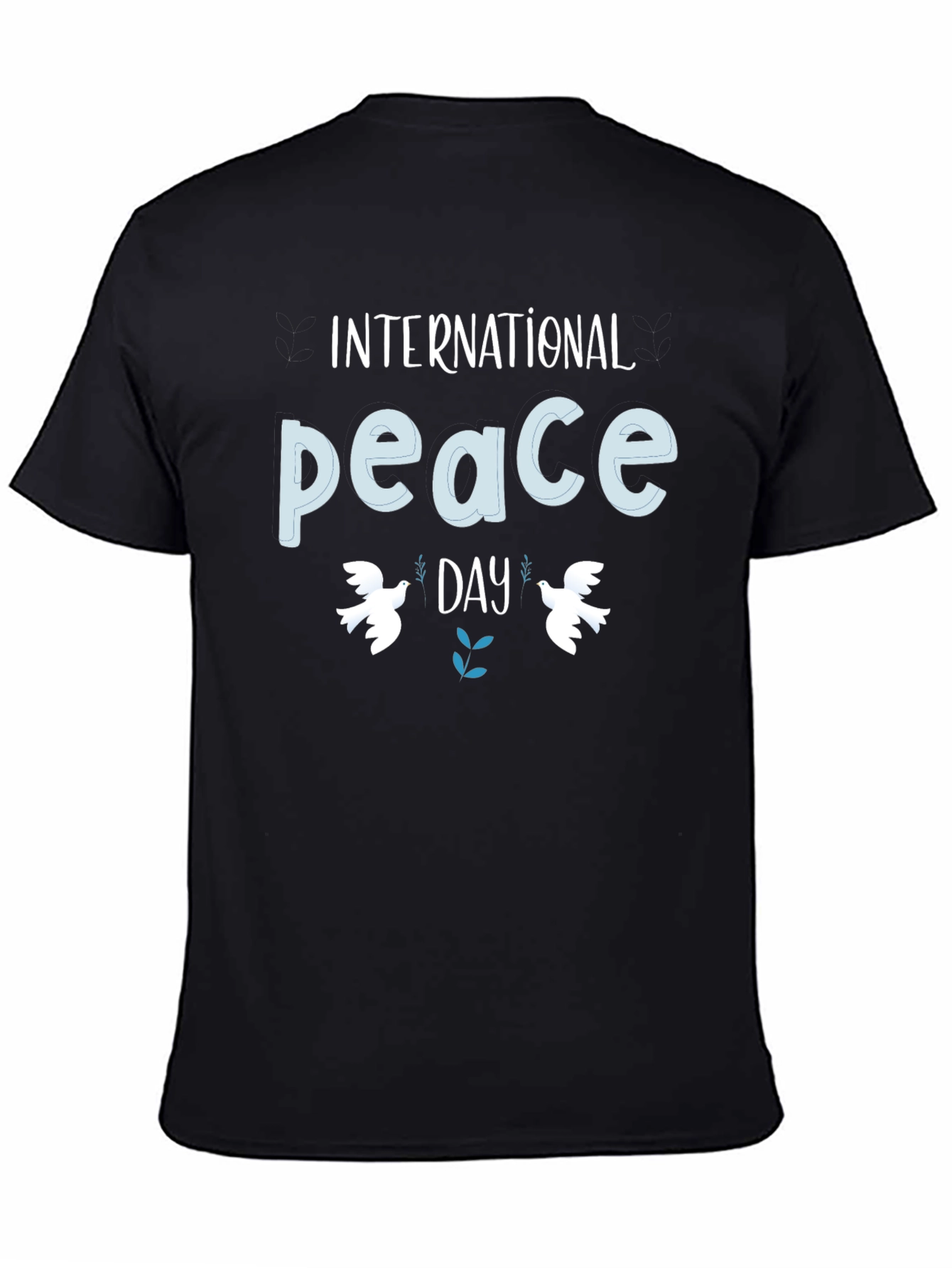 International Peace Day Black T-Shirt