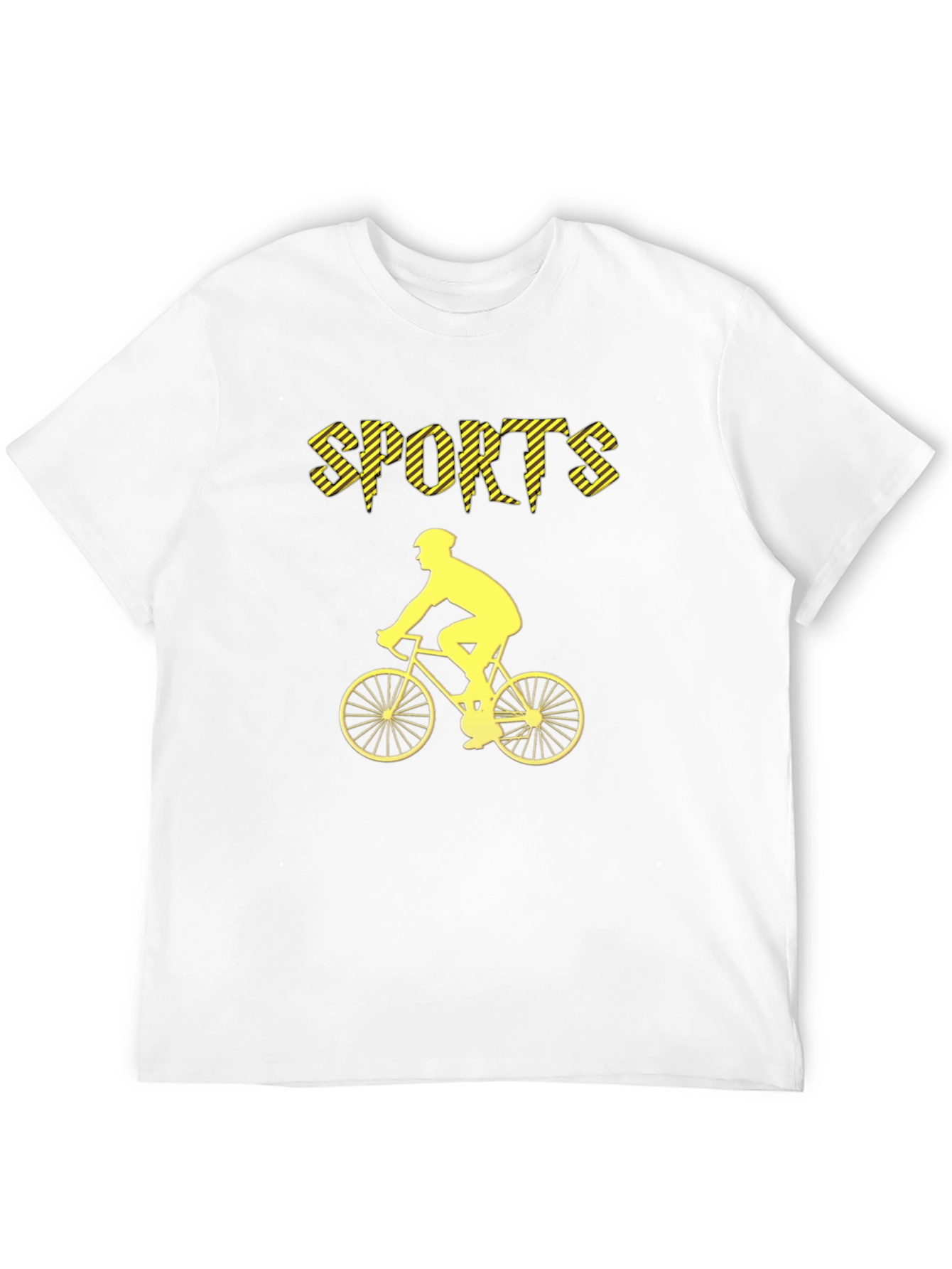 Sports Cyclist Graphic Tee - Black