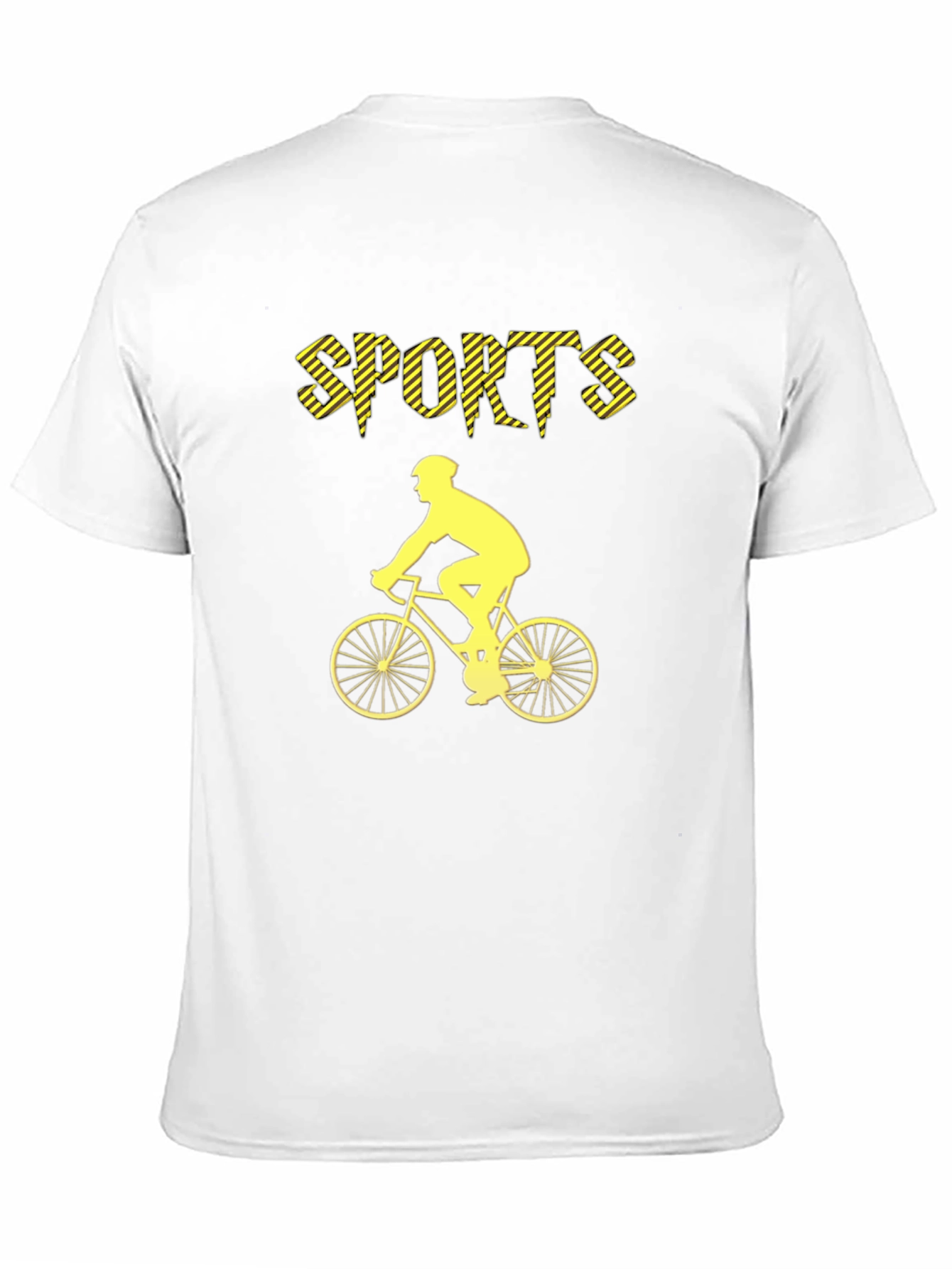 Sports Cyclist Graphic Tee - Black