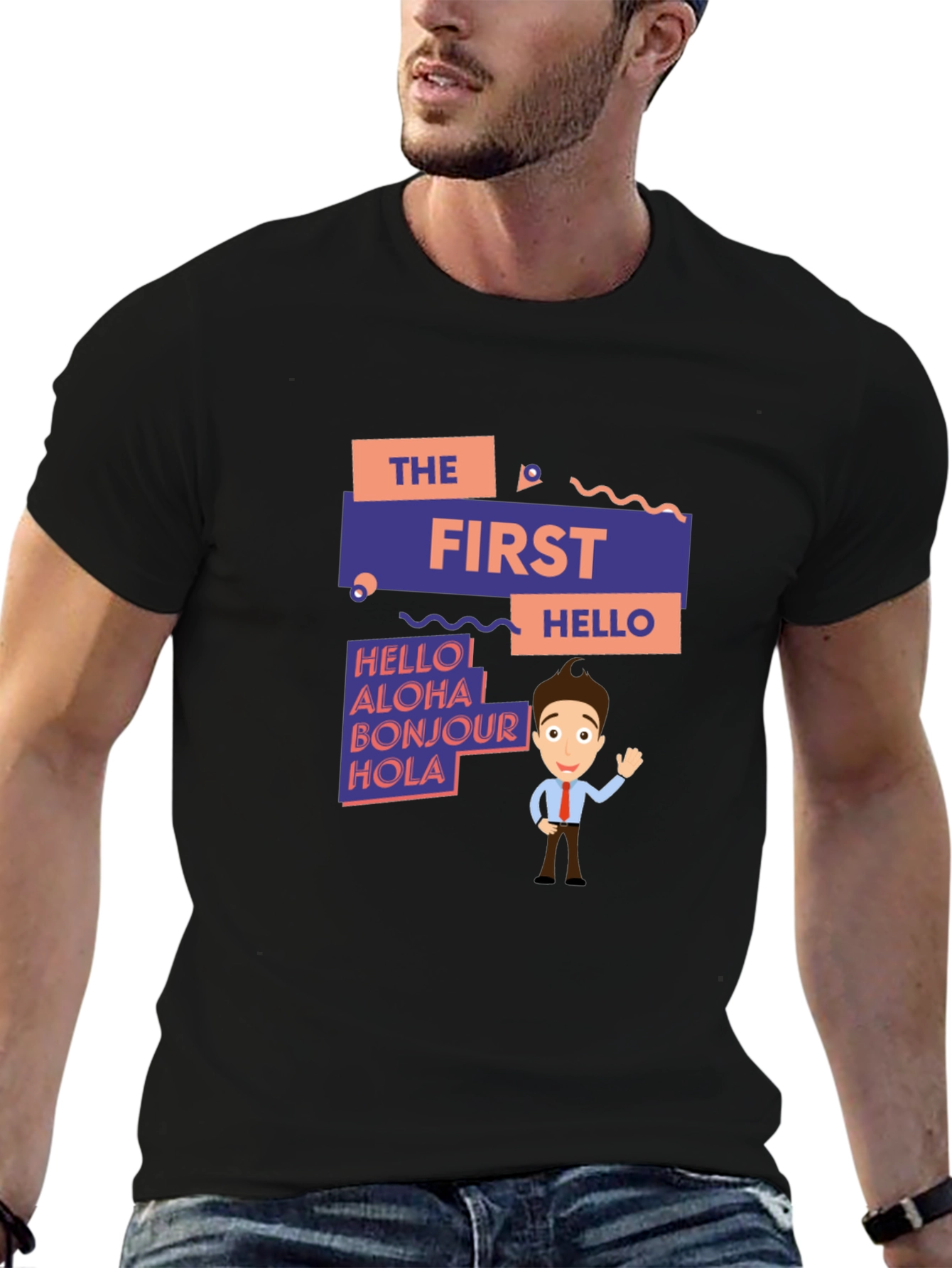 The First Hello Graphic T-Shirt