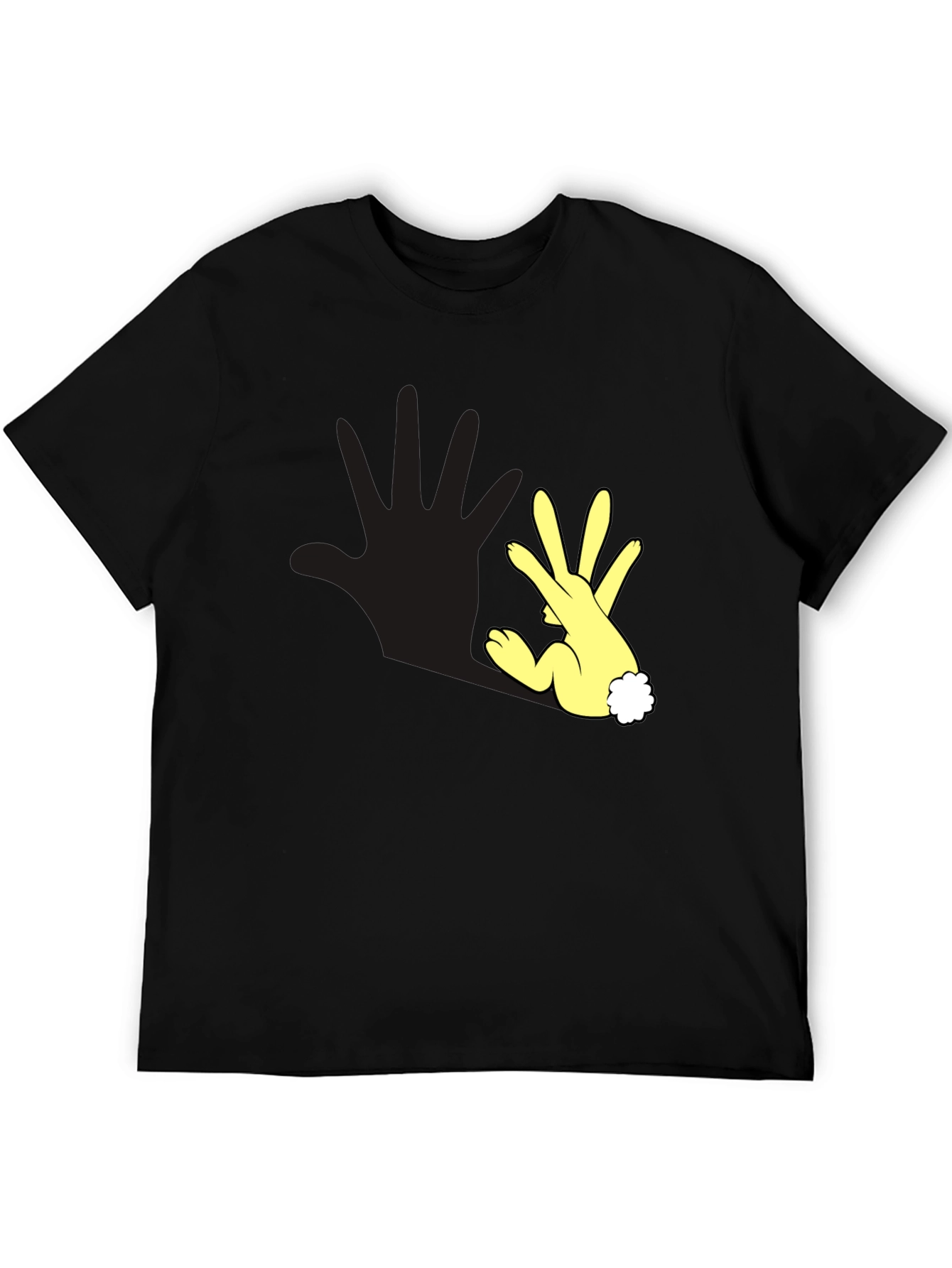 Hand Shadow Bunny T-Shirt - Unique Design!