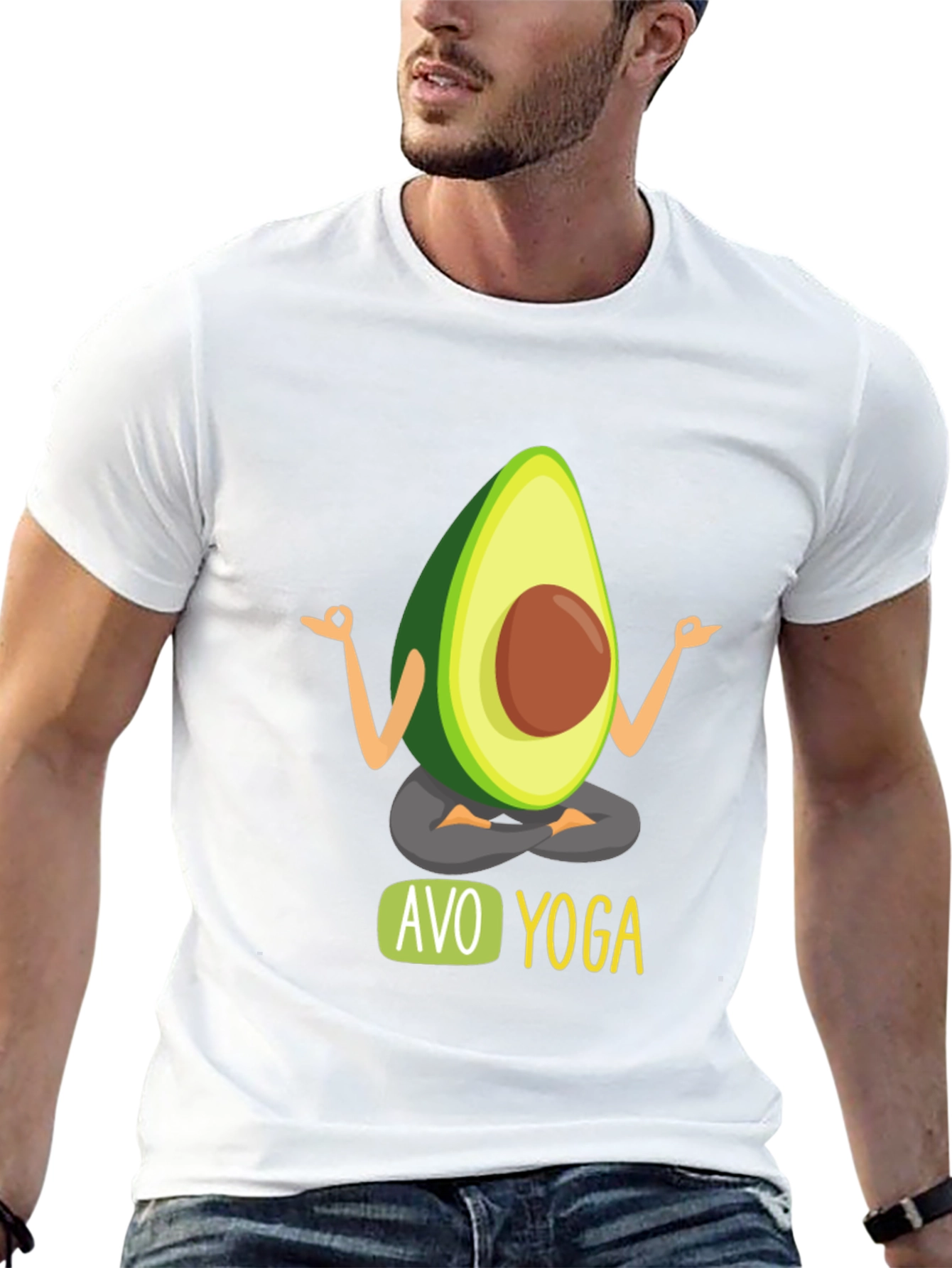 Avo Yoga Mens Black T-Shirt