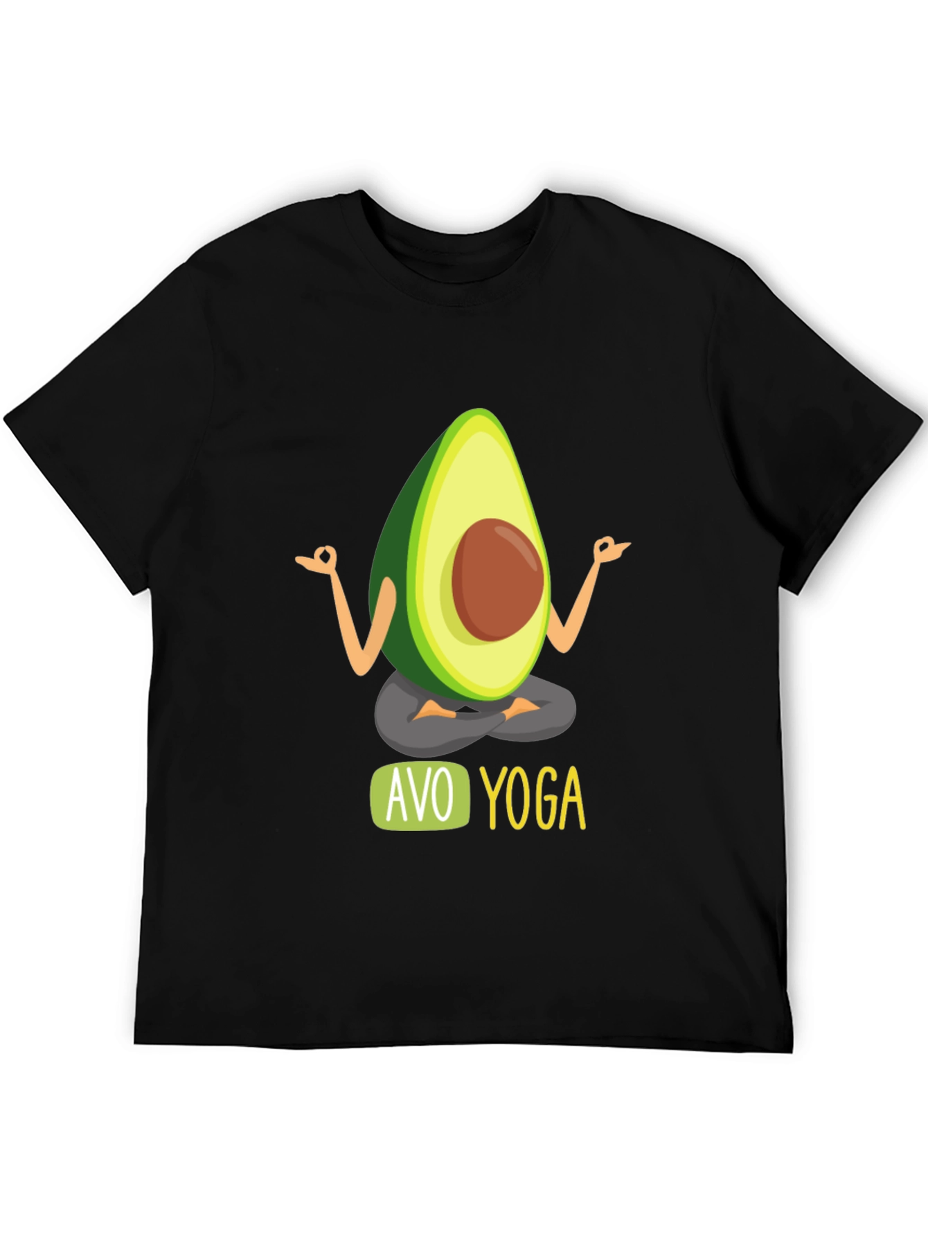 Avo Yoga Mens Black T-Shirt