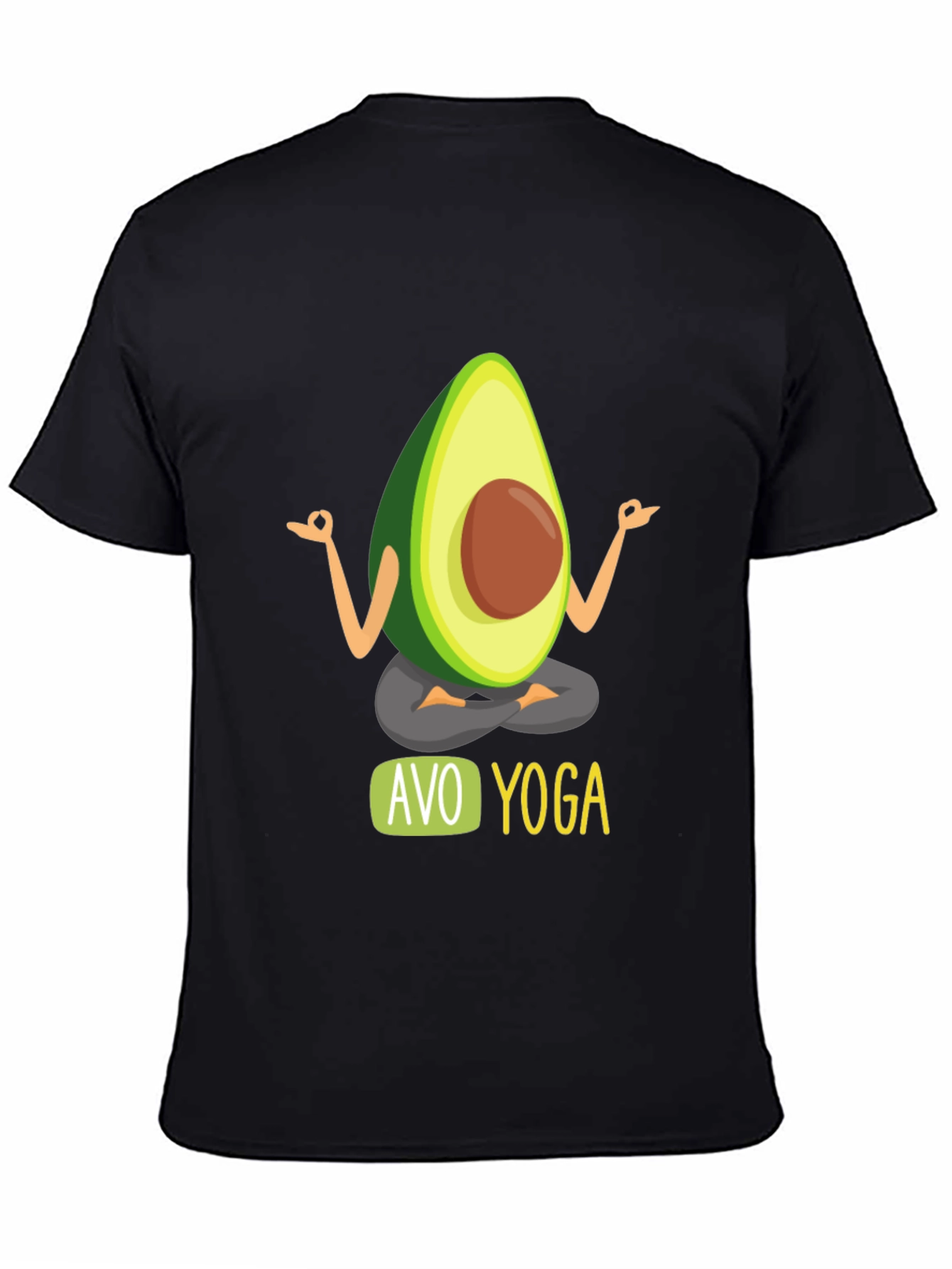Avo Yoga Mens Black T-Shirt