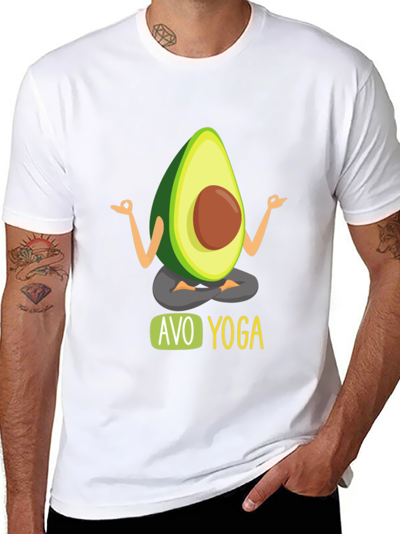 Avo Yoga Mens Black T-Shirt