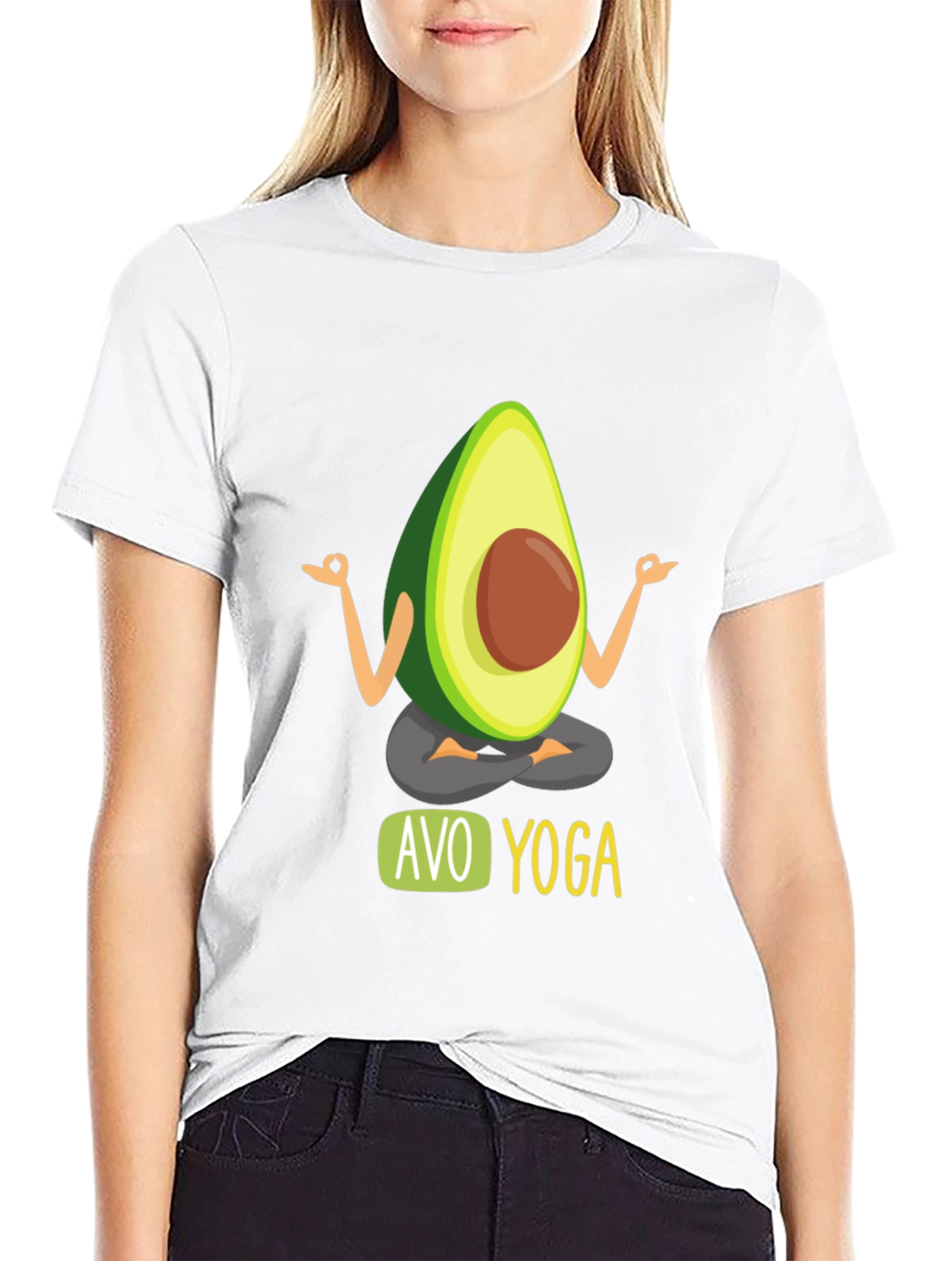 Avo Yoga Mens Black T-Shirt