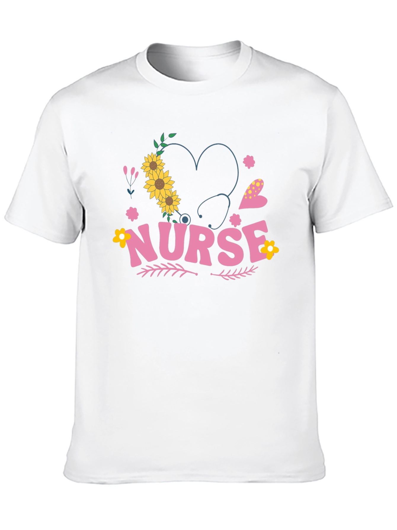 Nurse Sunflower Heart Tee