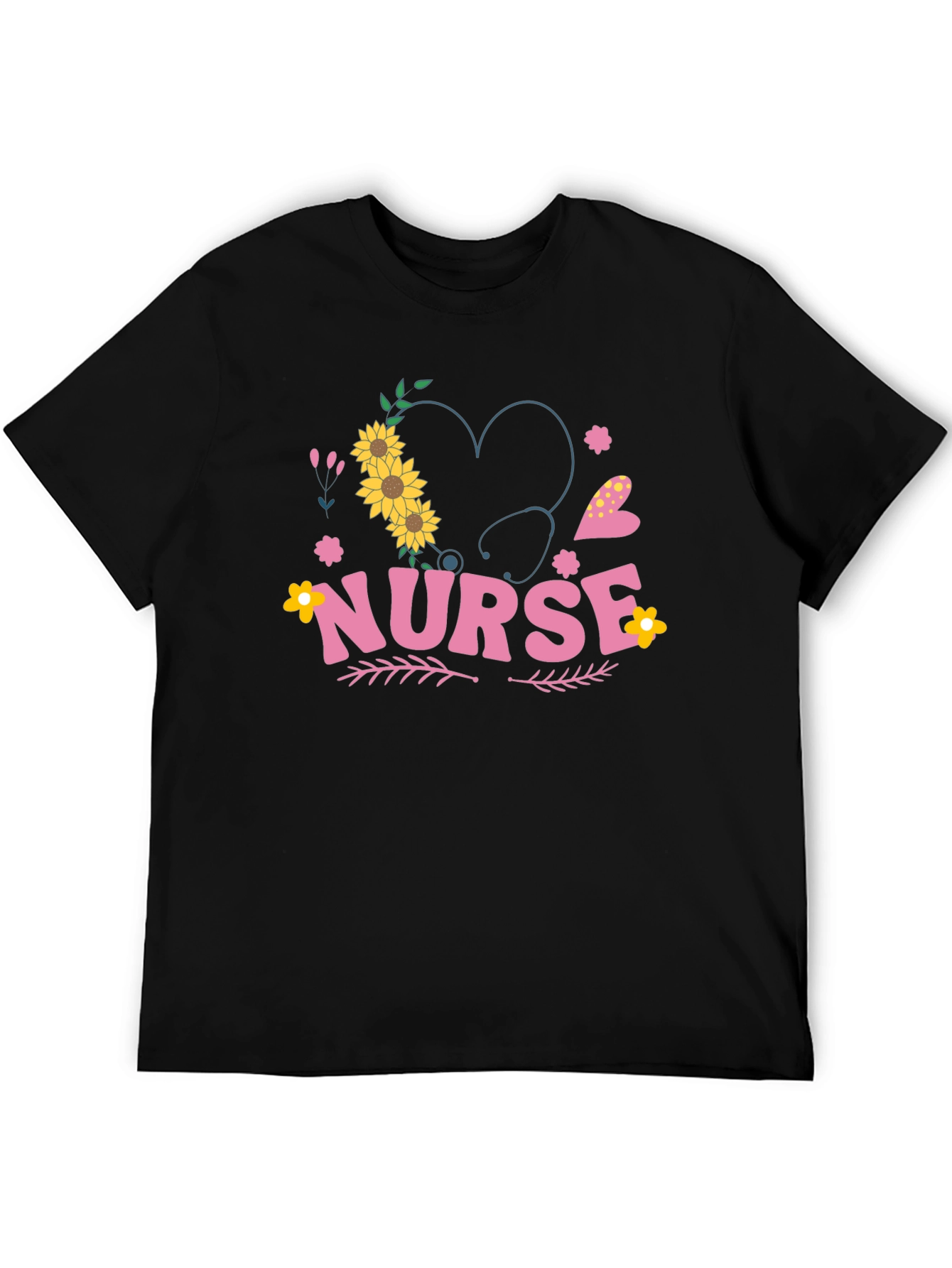 Nurse Sunflower Heart Tee