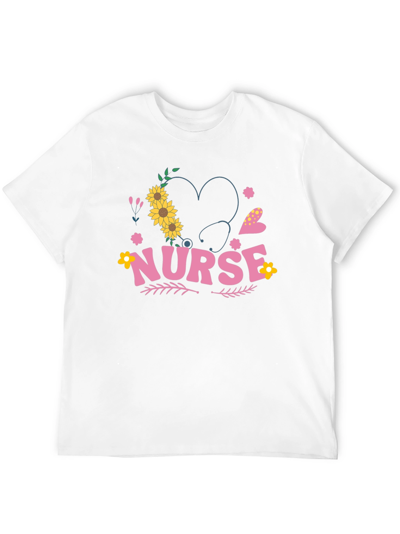 Nurse Sunflower Heart Tee