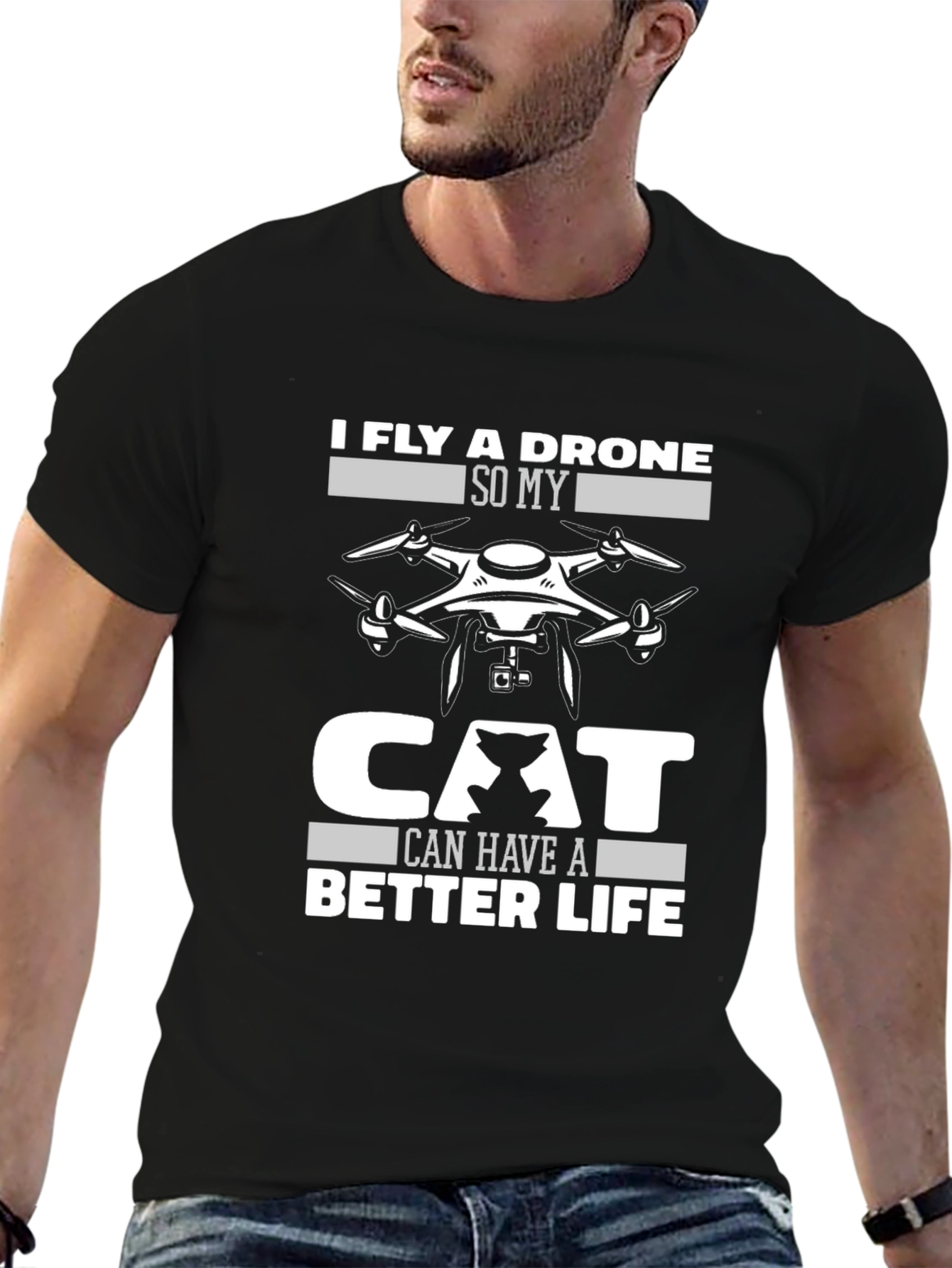 I Fly a Drone for My Cat T-Shirt