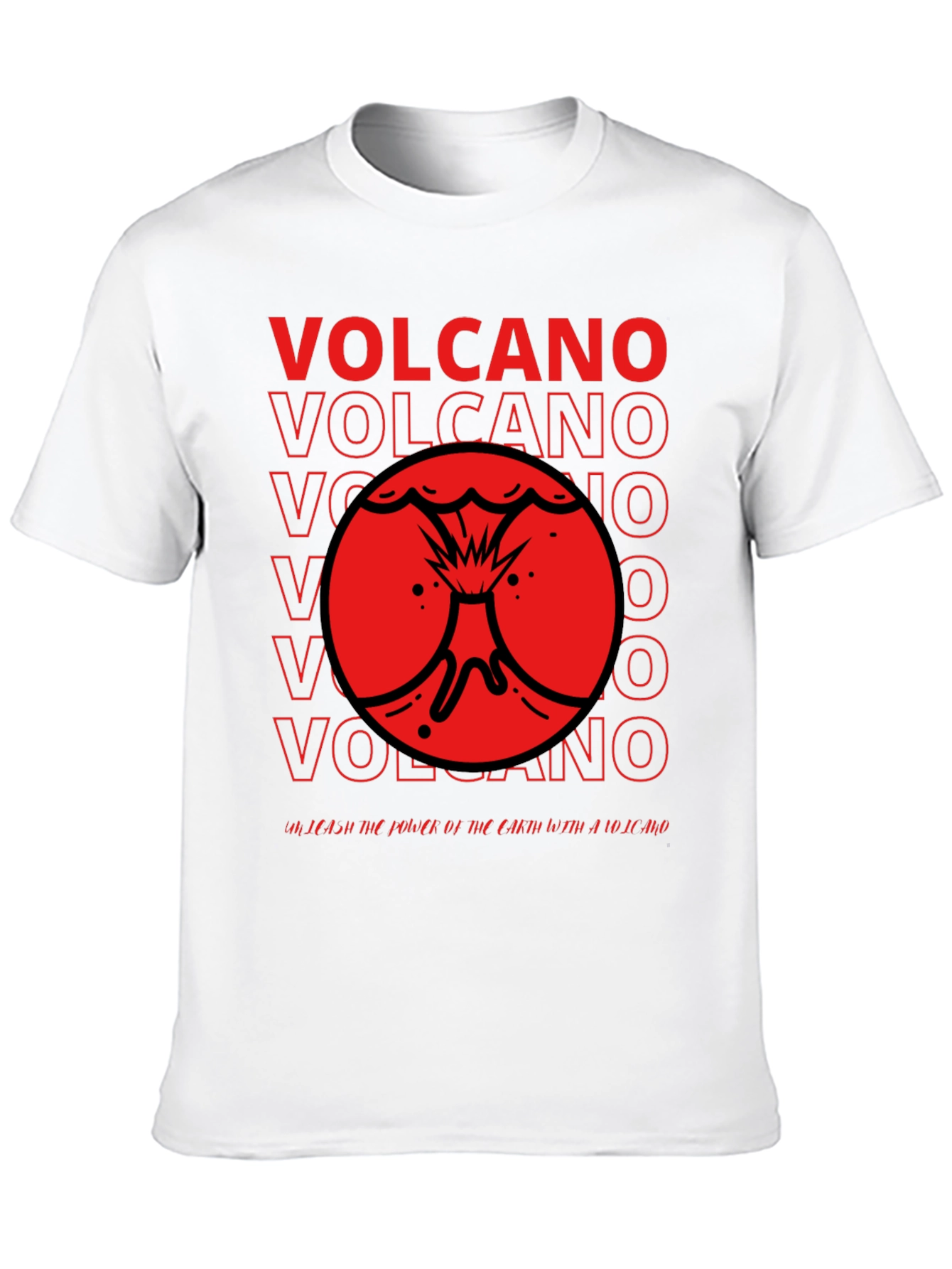Volcano Graphic T-Shirt - Black