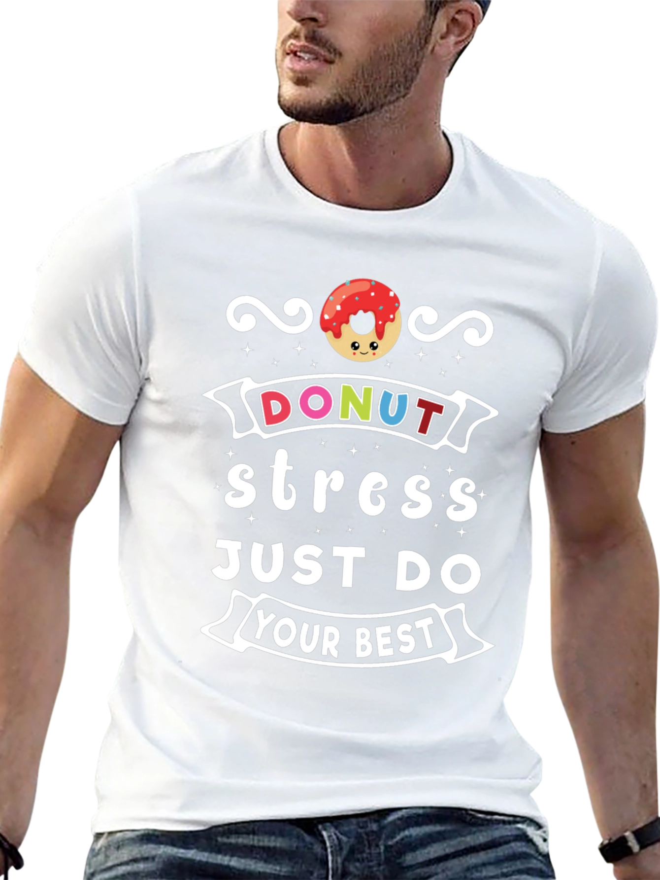 Donut Stress T-Shirt - Motivational Comfort Wear