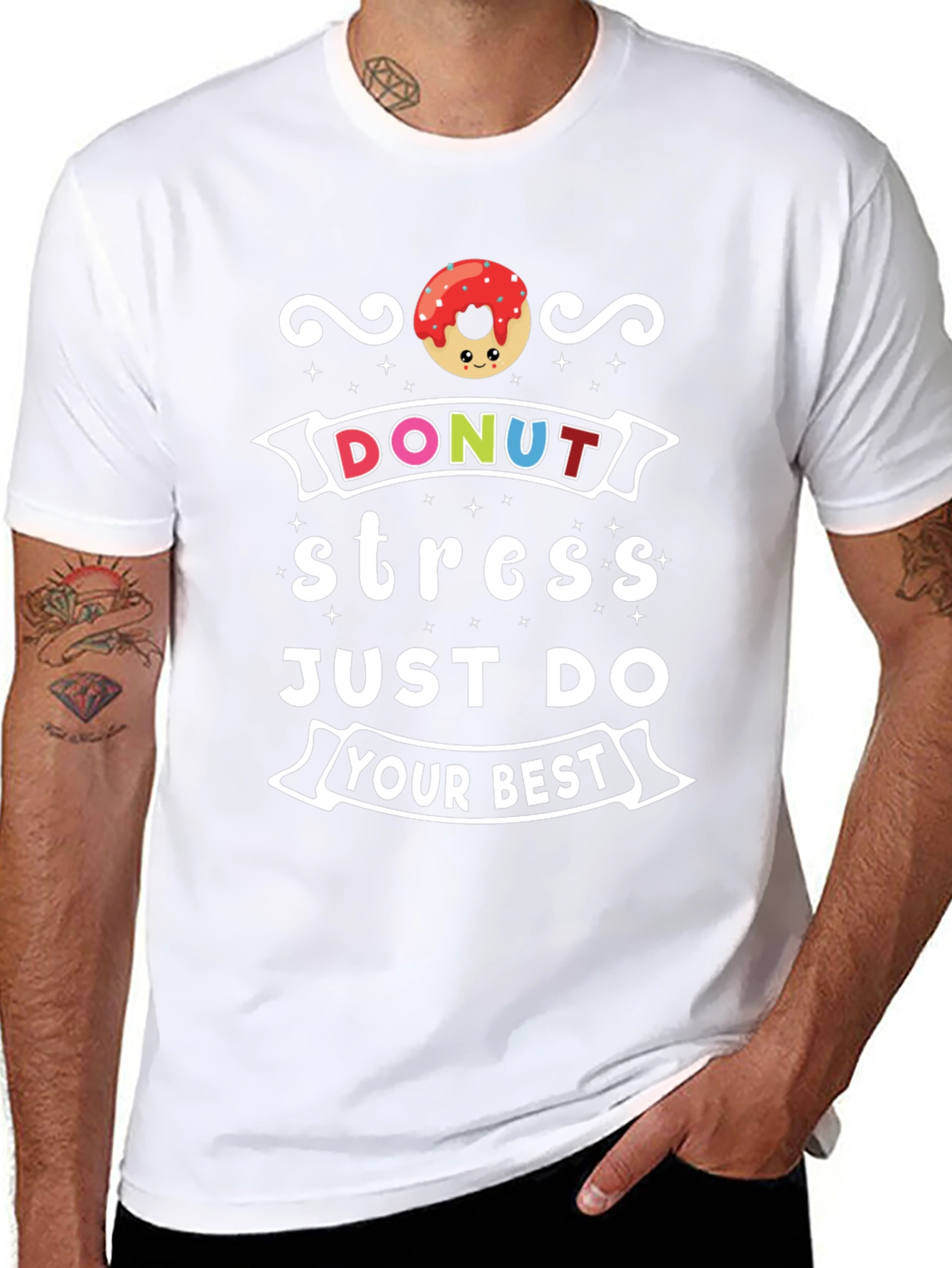 Donut Stress T-Shirt - Motivational Comfort Wear