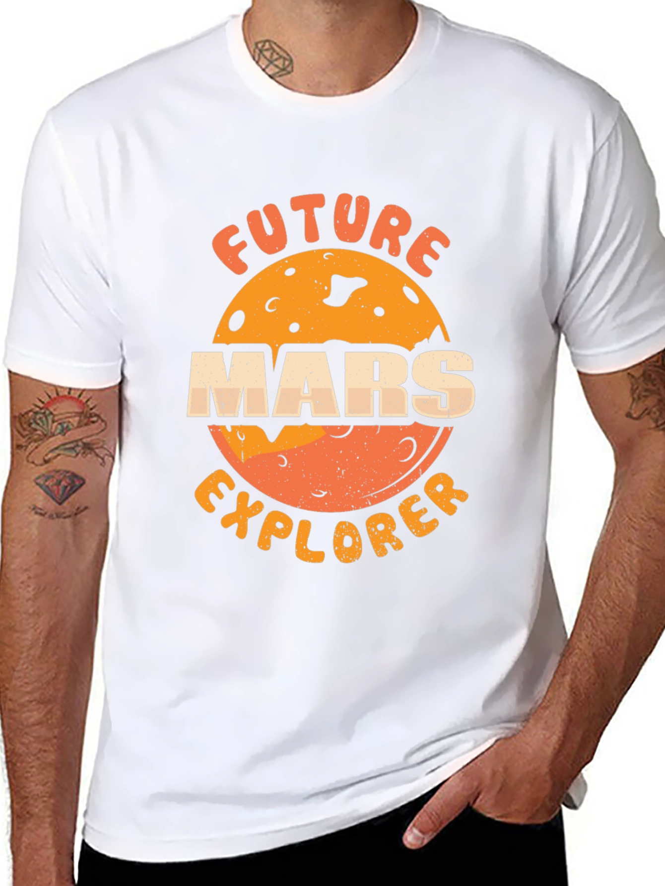 Future Mars Explorer Black T-Shirt
