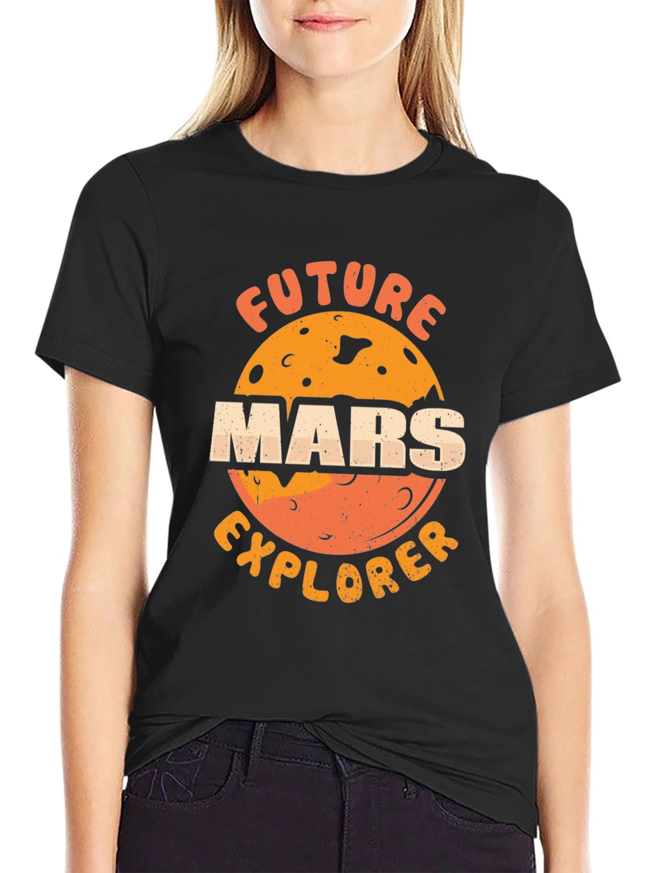 Future Mars Explorer Black T-Shirt