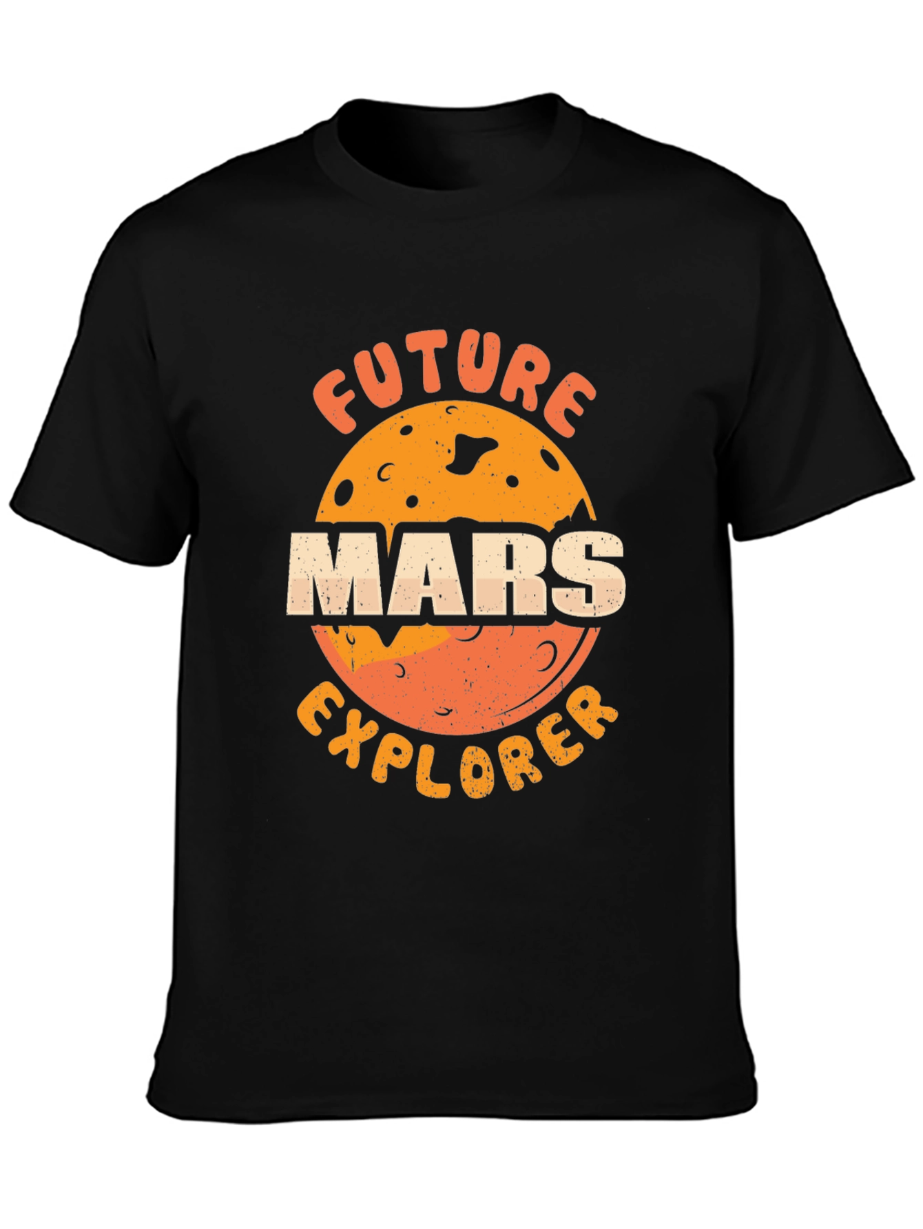 Future Mars Explorer Black T-Shirt