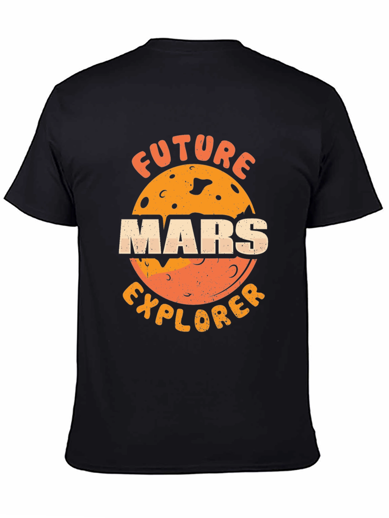 Future Mars Explorer Black T-Shirt