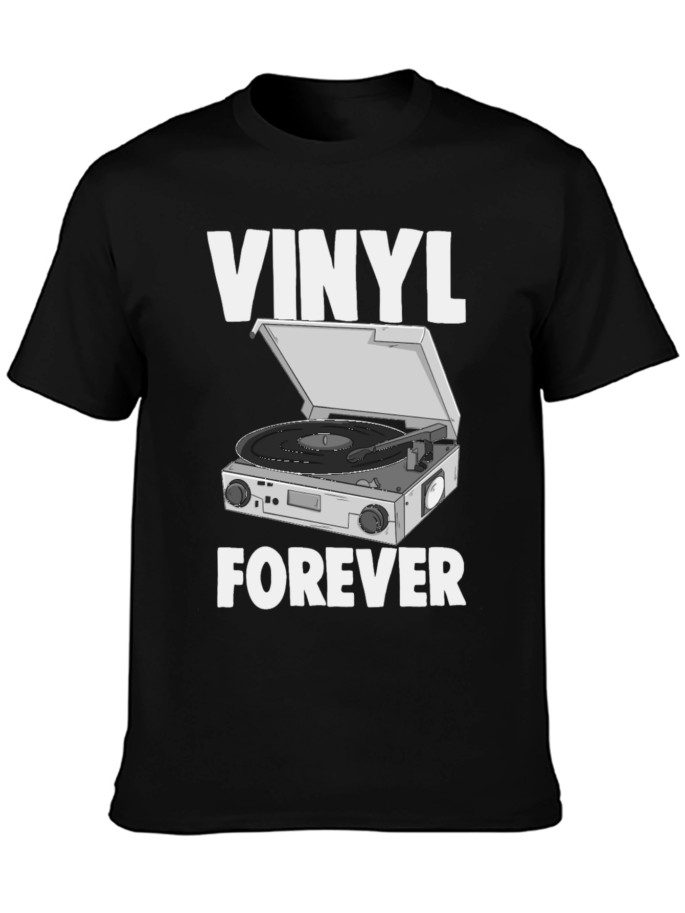 Vinyl Forever Graphic Tee - Music Lovers T-Shirt