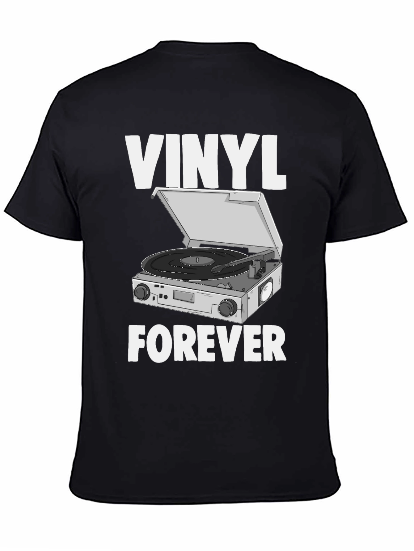 Vinyl Forever Graphic Tee - Music Lovers T-Shirt