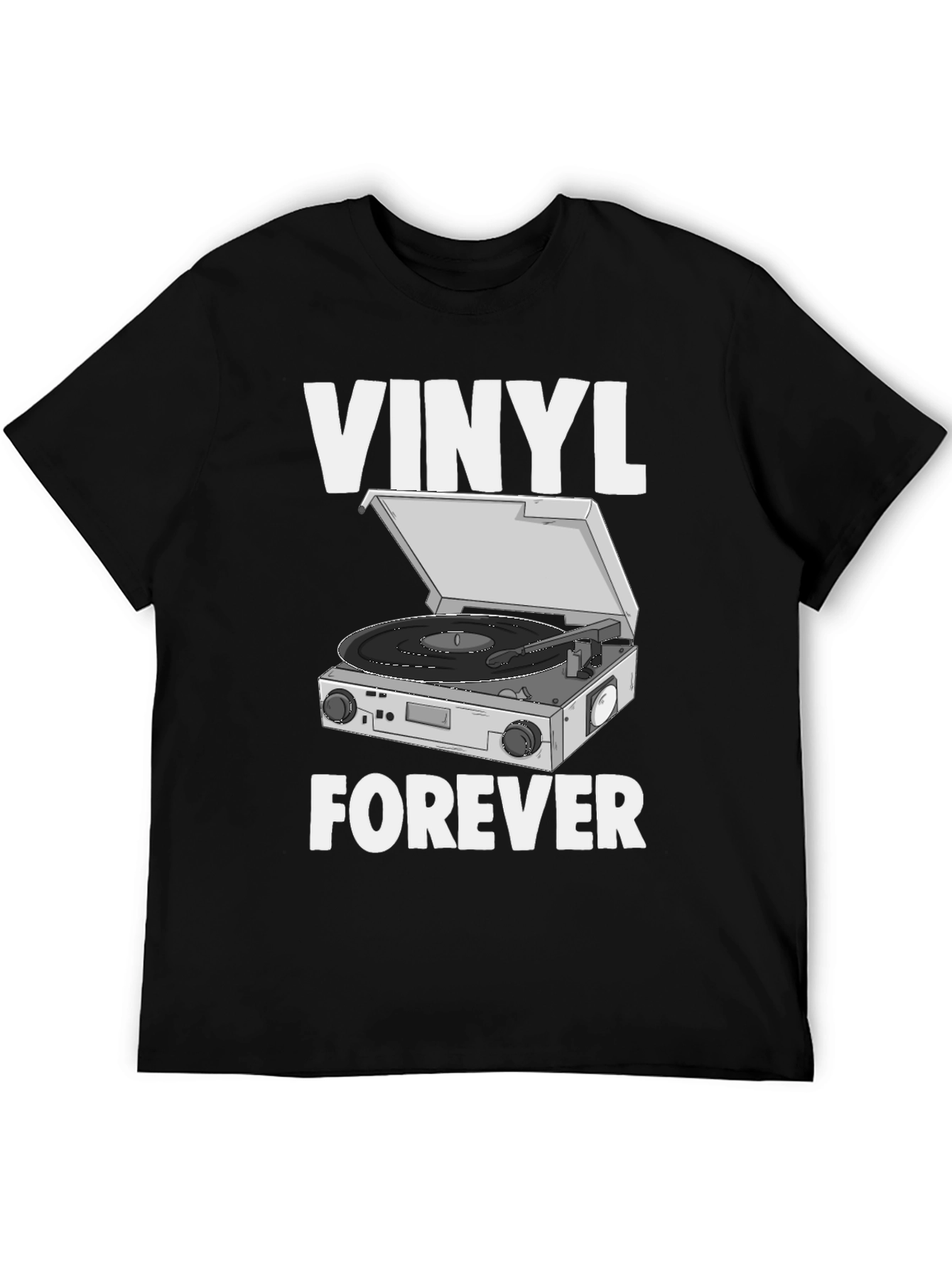 Vinyl Forever Graphic Tee - Music Lovers T-Shirt