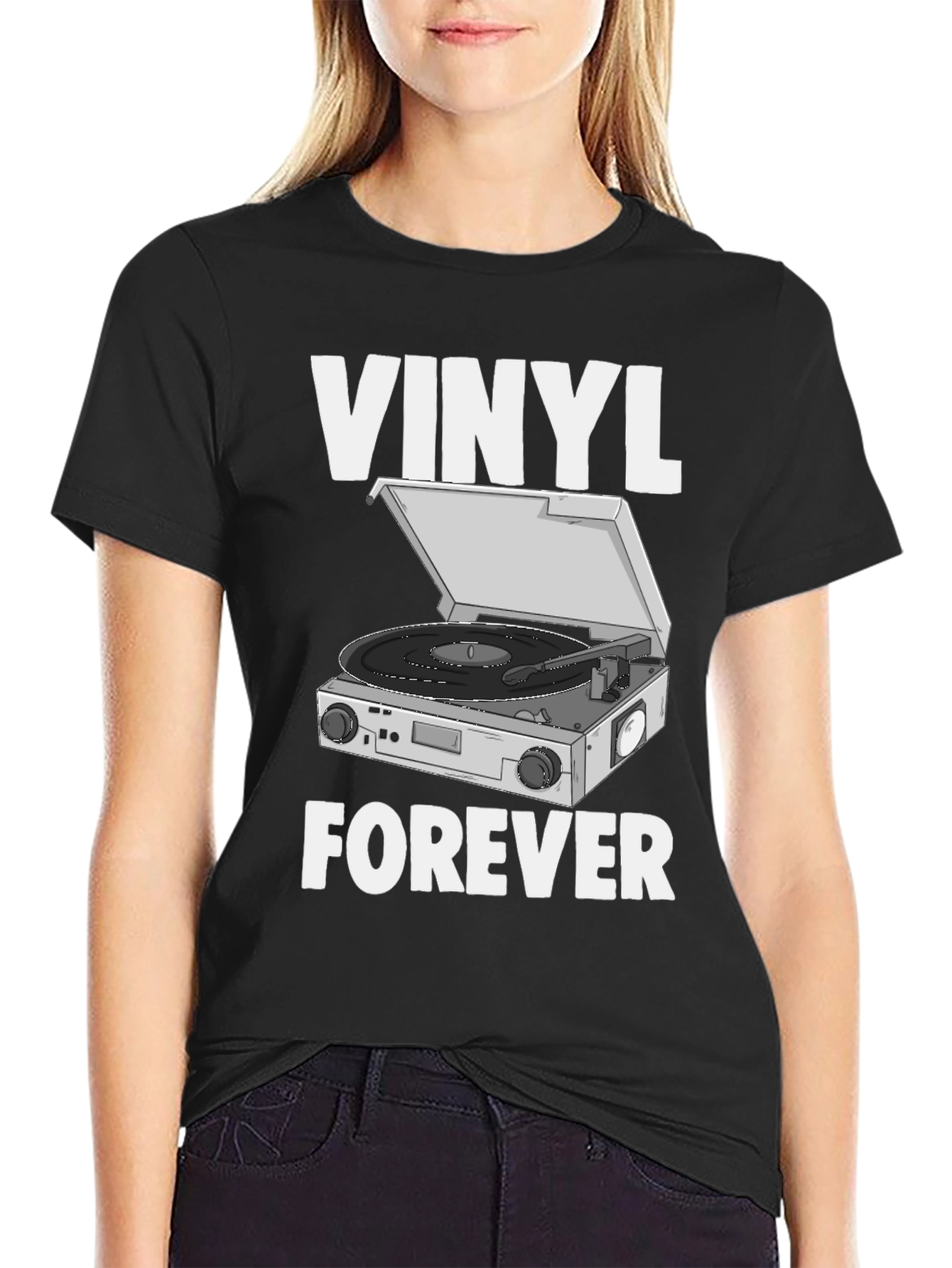 Vinyl Forever Graphic Tee - Music Lovers T-Shirt