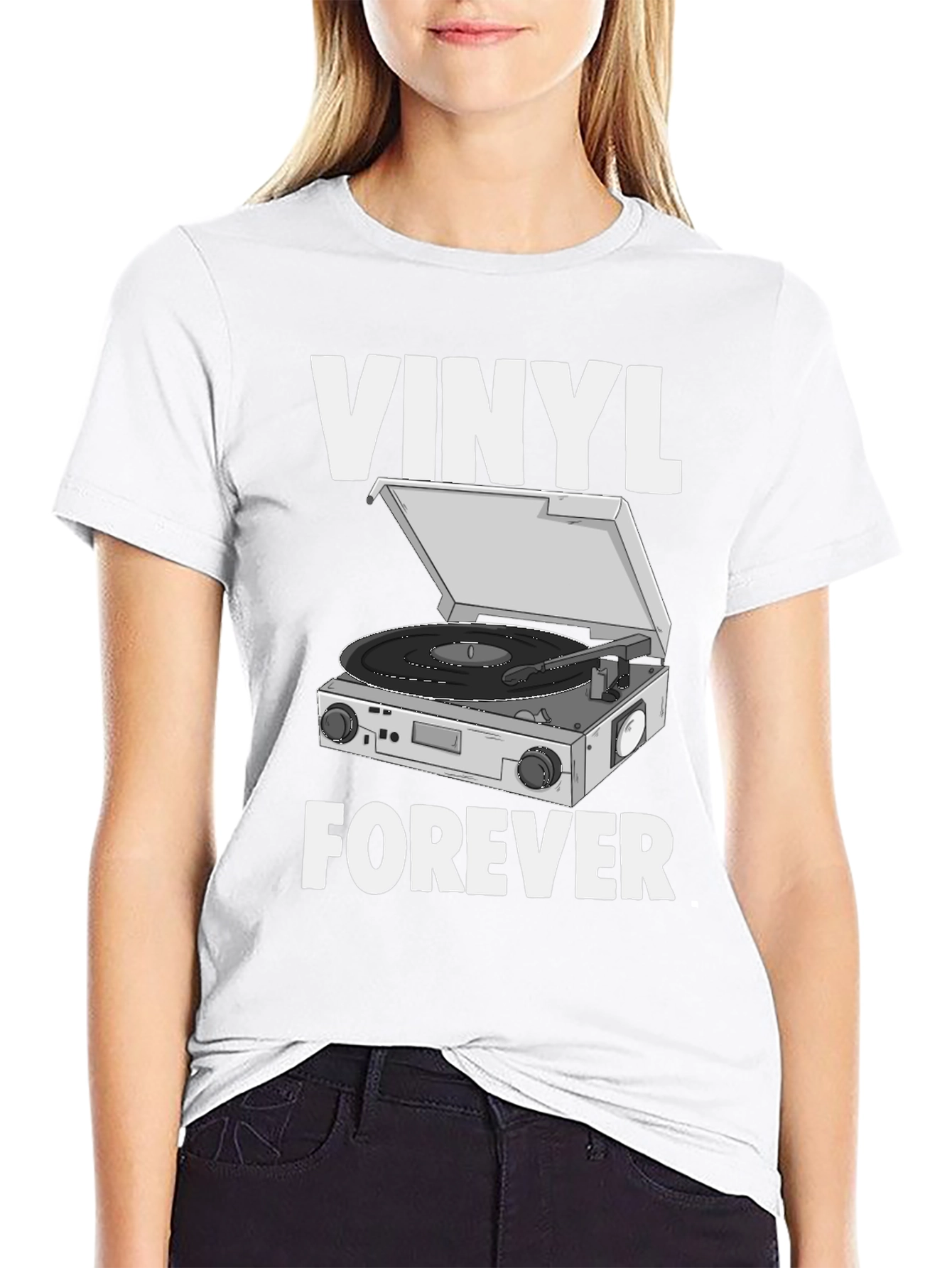 Vinyl Forever Graphic Tee - Music Lovers T-Shirt