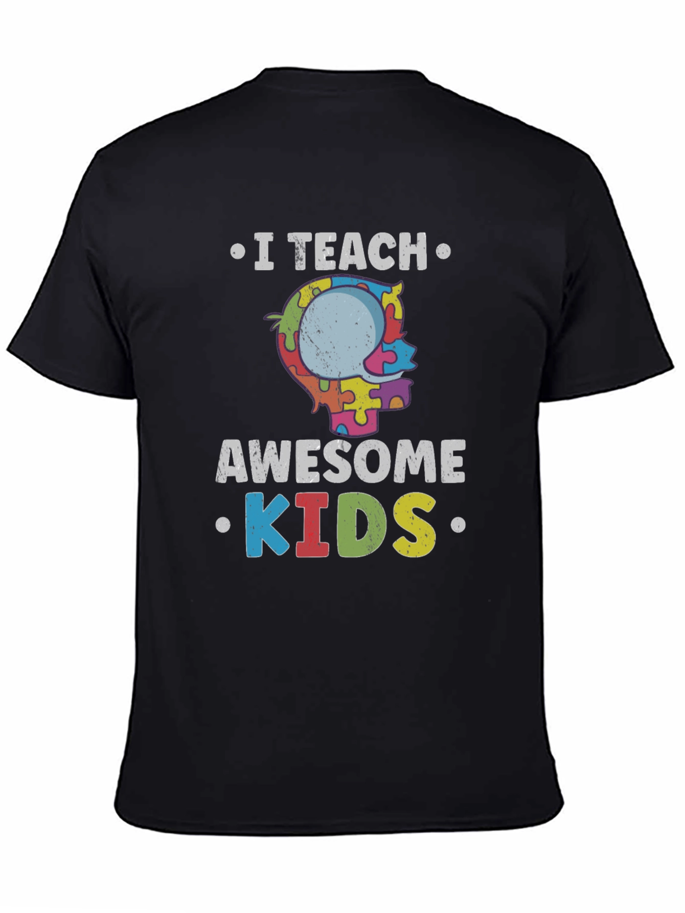 I Teach Awesome Kids Autism Awareness T-Shirt