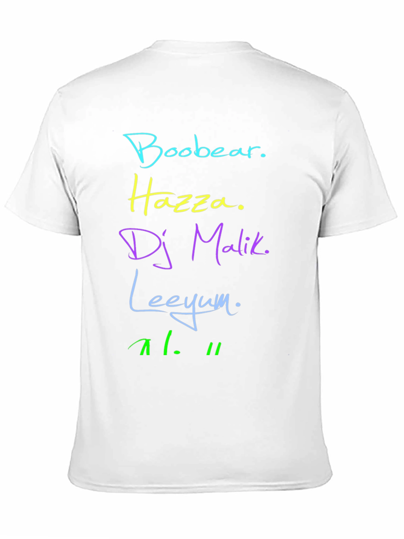 One Direction Nicknames Graphic Print Black T-Shirt