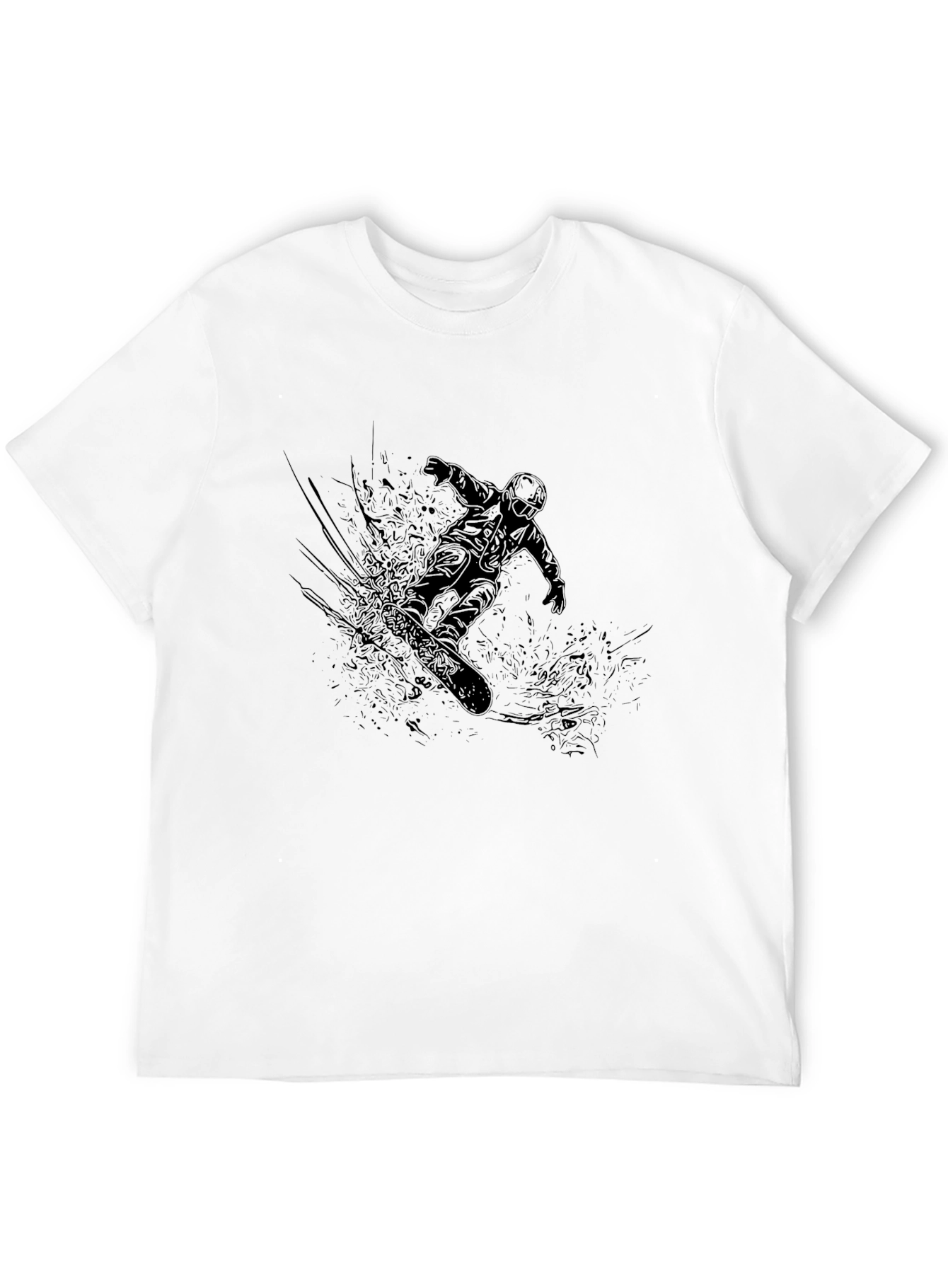Black Snowboarder Graphic Tee
