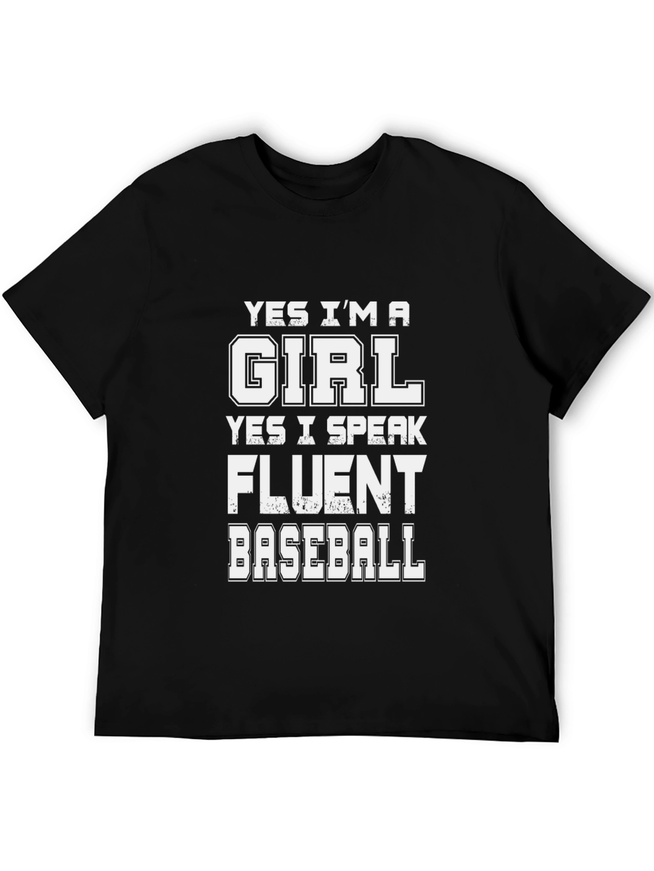 Funny Baseball Girl T-Shirt - Fluent Baseball