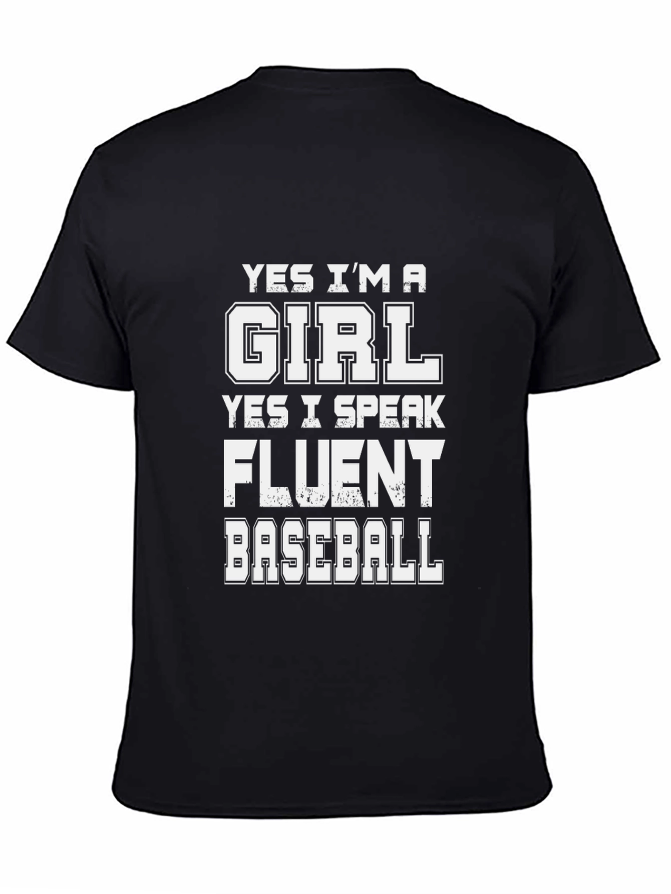 Funny Baseball Girl T-Shirt - Fluent Baseball