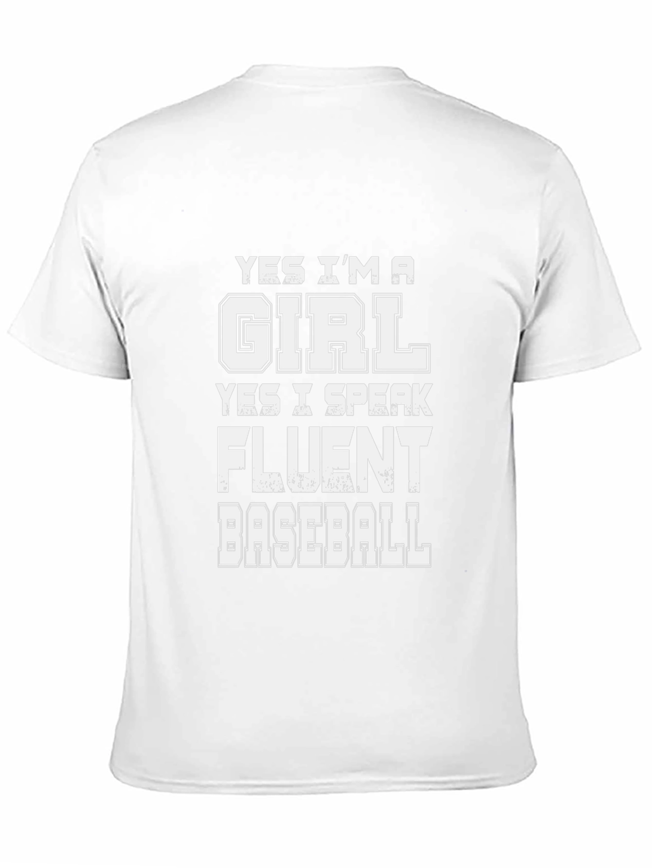 Funny Baseball Girl T-Shirt - Fluent Baseball