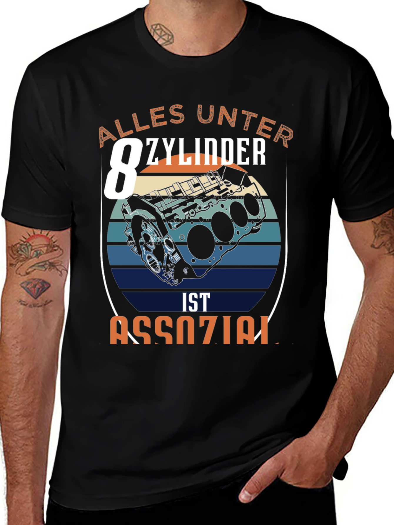 Alles Unter 8 Zylinder T-Shirt