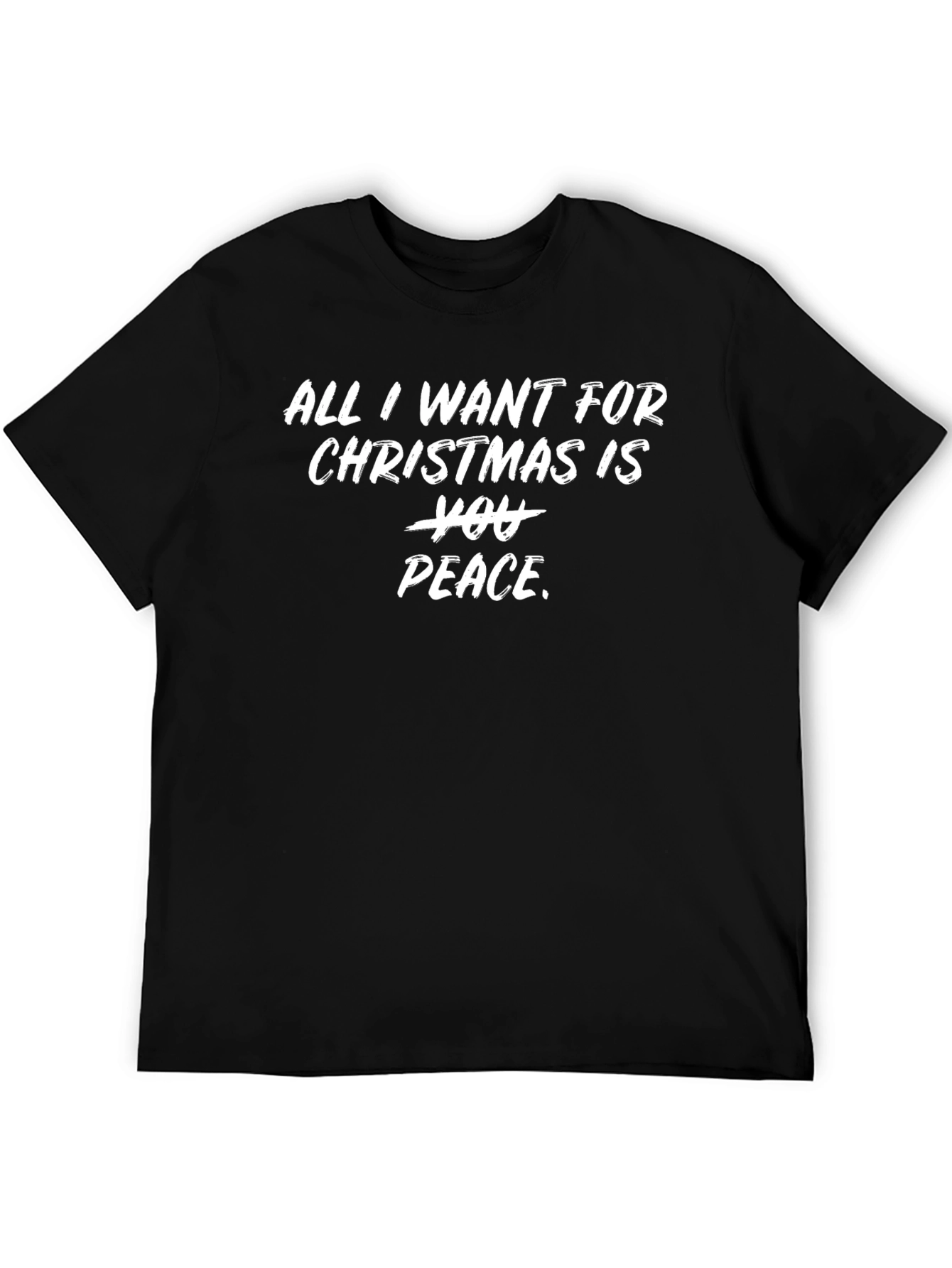Christmas Peace Graphic Tee - Holiday T-Shirt