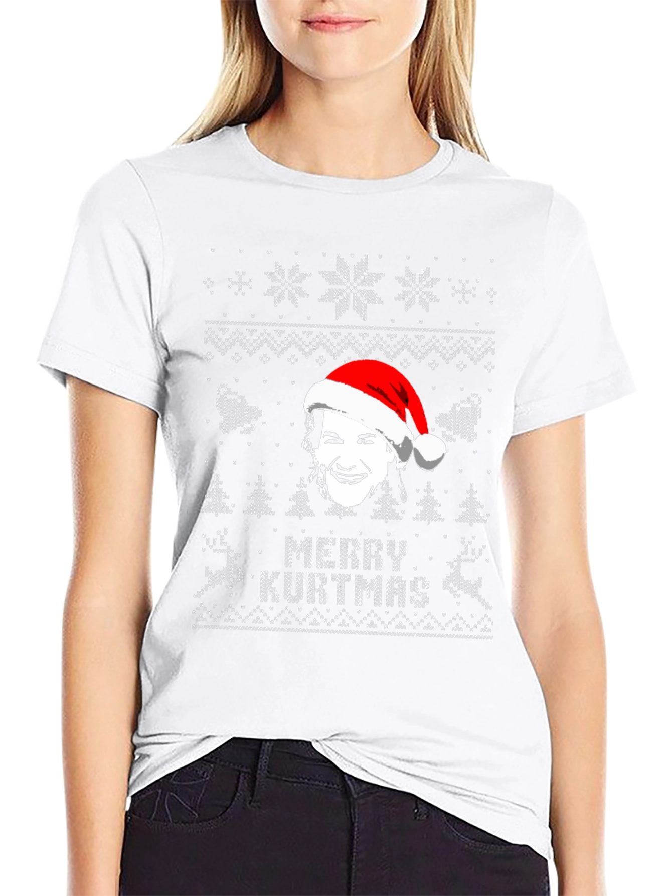 Merry Kurtmas Black Graphic Tee Shirt