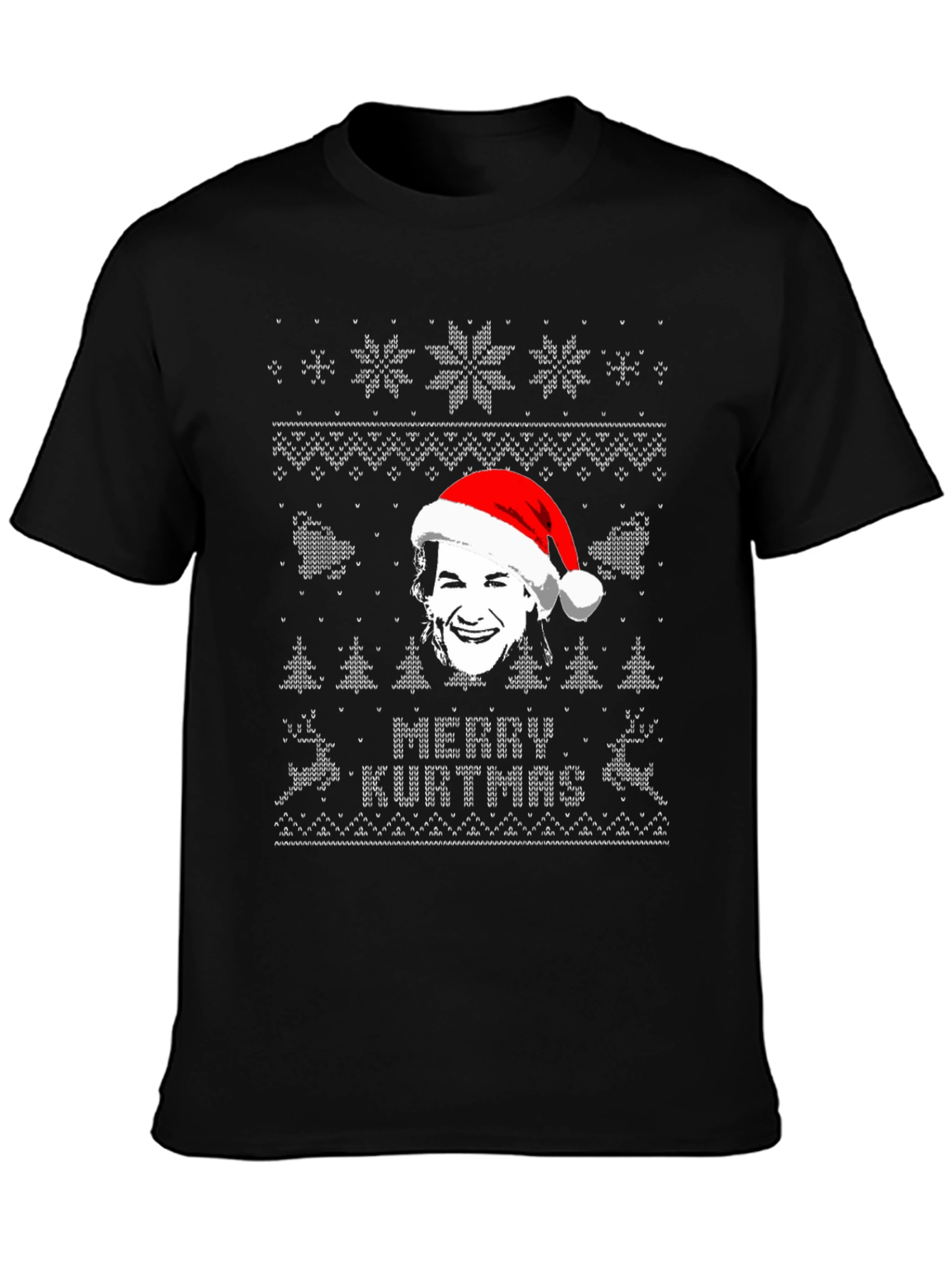 Merry Kurtmas Black Graphic Tee Shirt